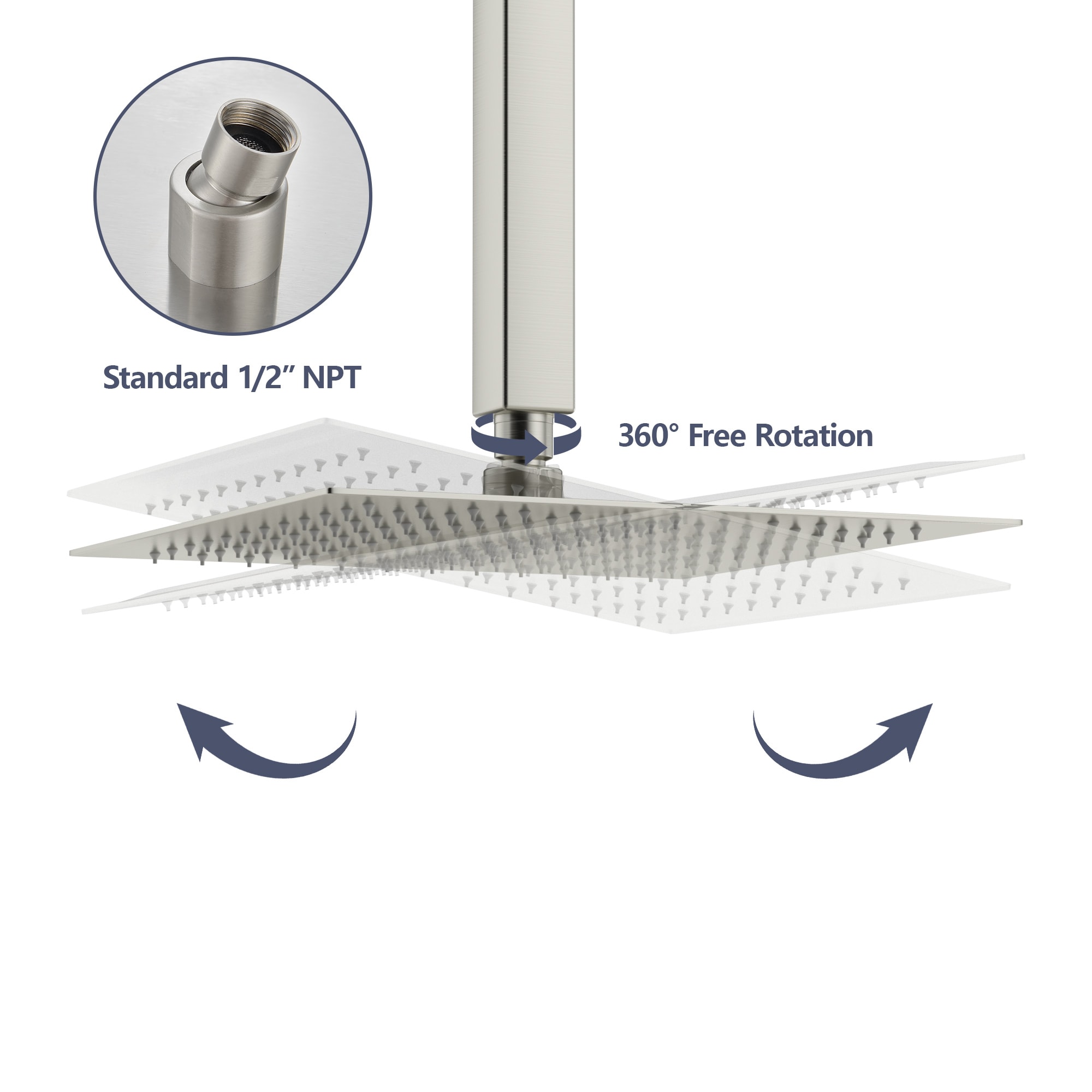KICHAE KSLF17004-SS Fixed-Showerhead - View #4