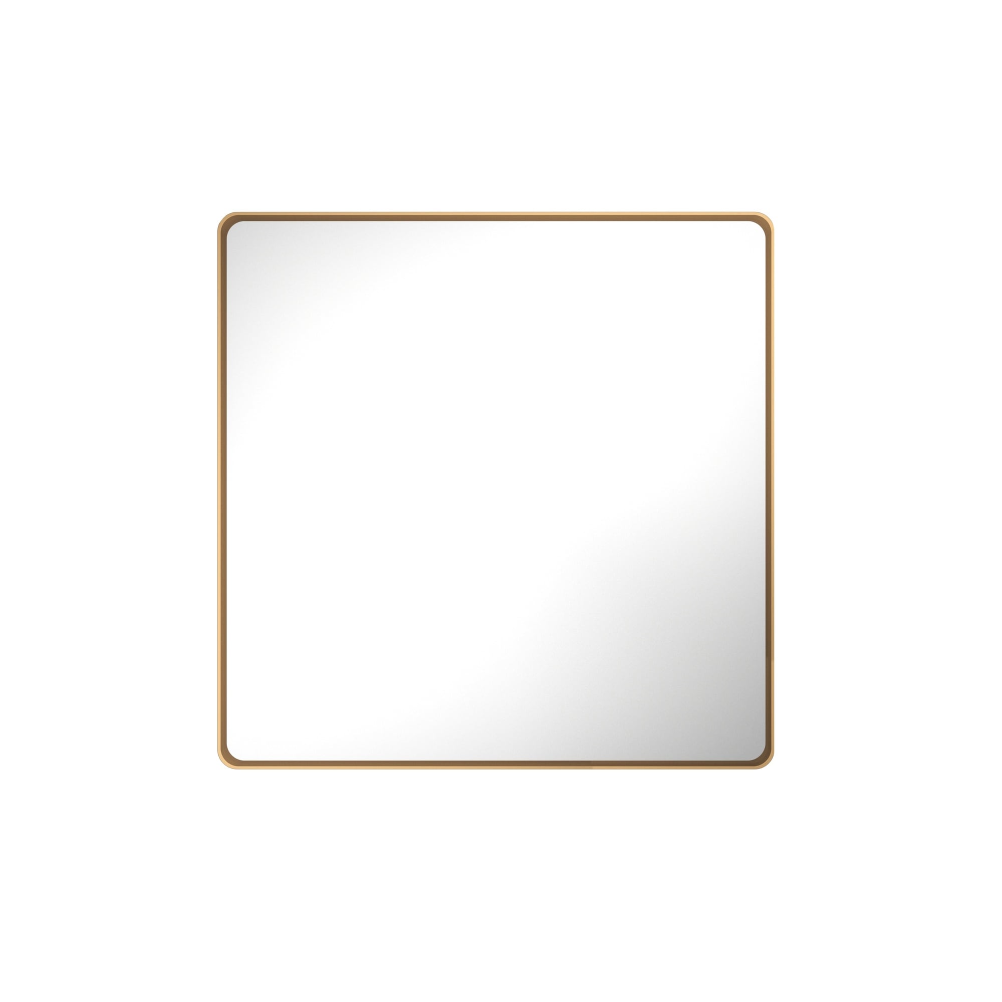 Boyel Living 36 in W x 36 in L Bronze Square Aluminum Framed Wall Bathroom Vanity Mirror