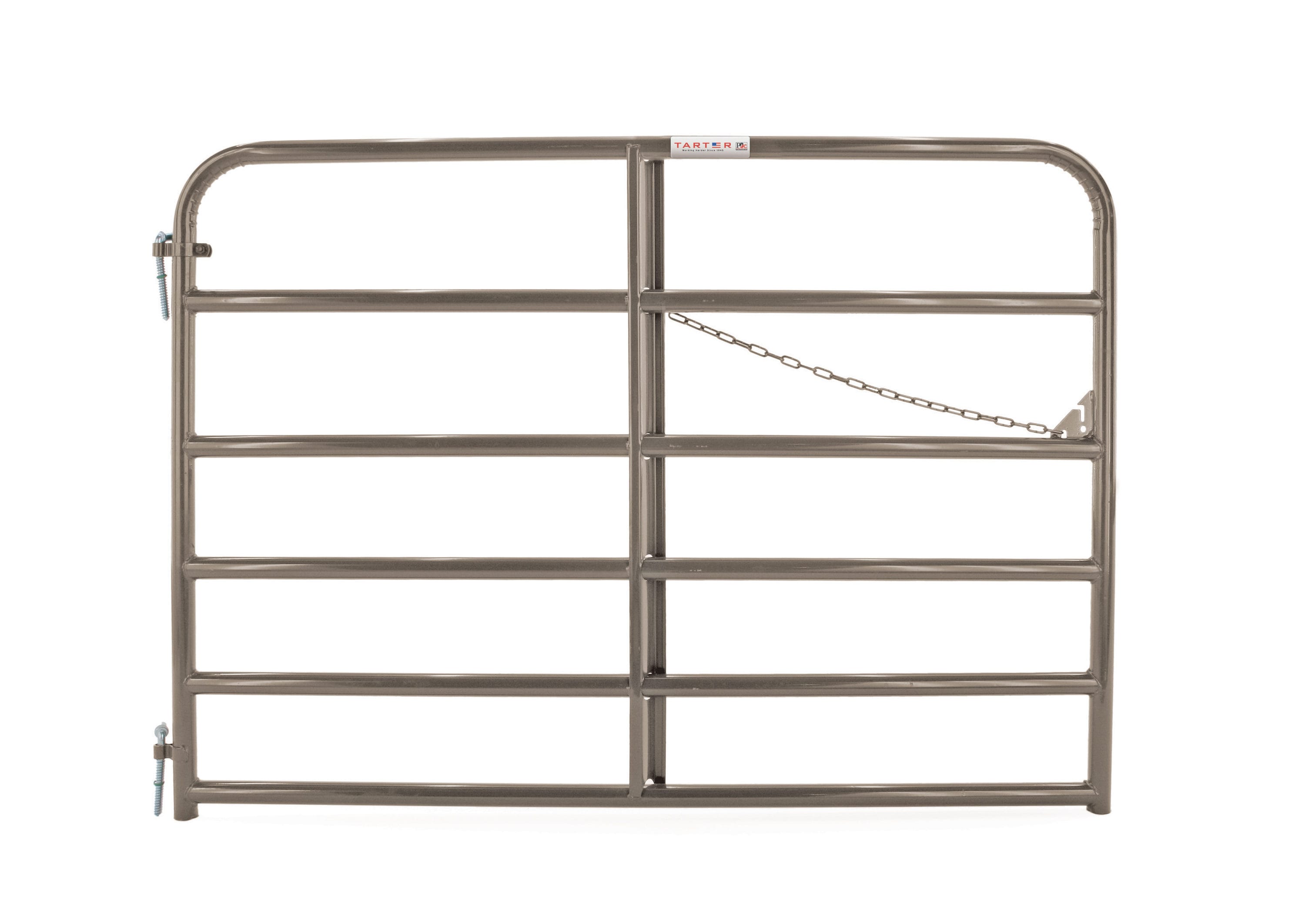 Tarter 6EBR6 4-ft H x 6-ft W Brown powder coat Steel Farm Corral Fence gate