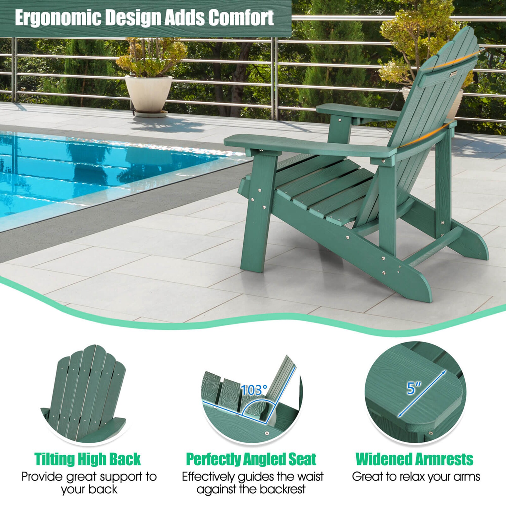Costway HCST01551 Patio-Chairs - View #7