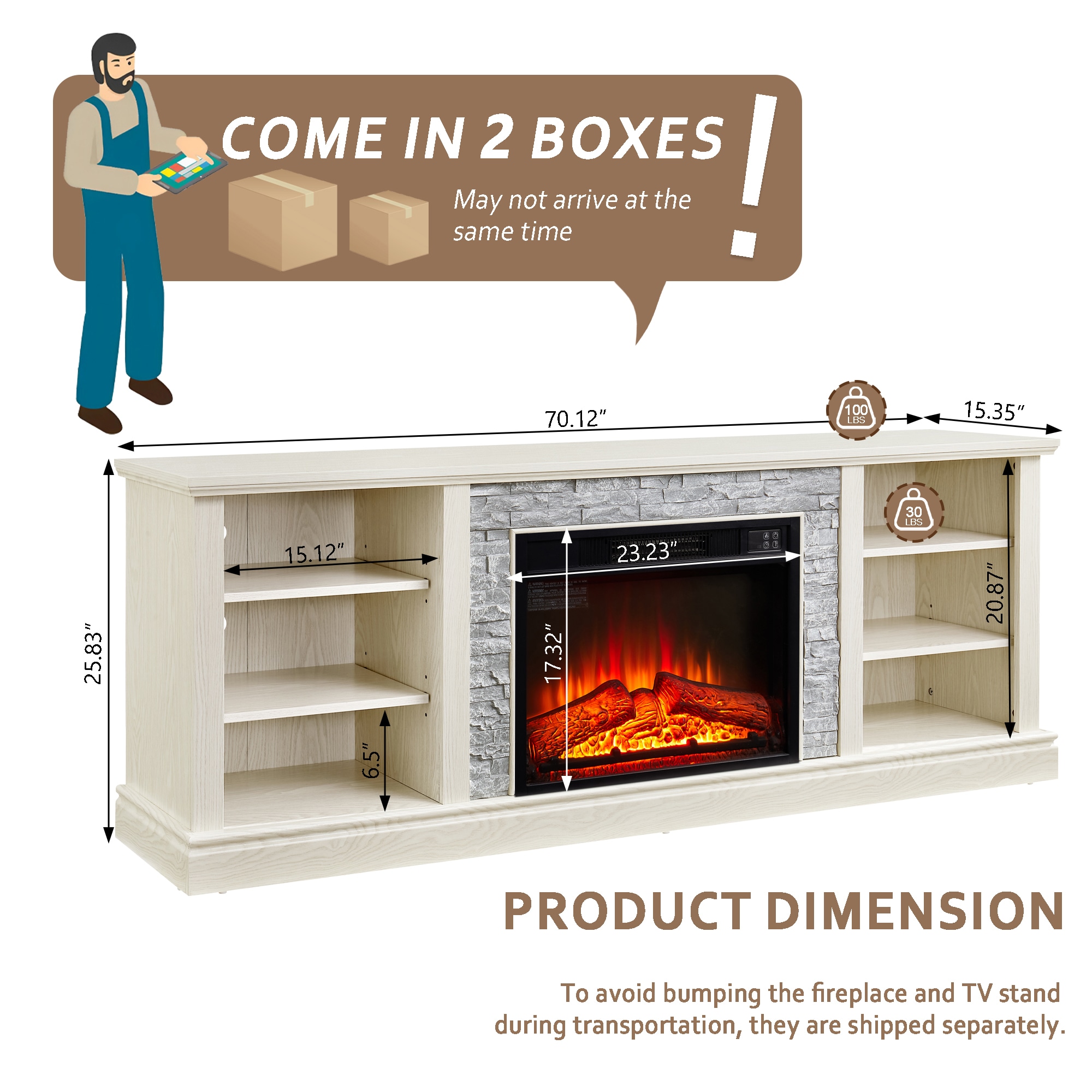 Sunrinx MG8-FP-14 Electric-Fireplaces - View #4