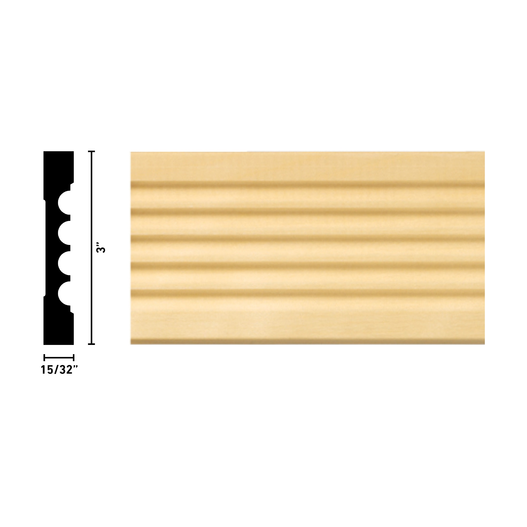 Ornamental Mouldings 819SET-M36WHW Door-Casing-Kits - View #3