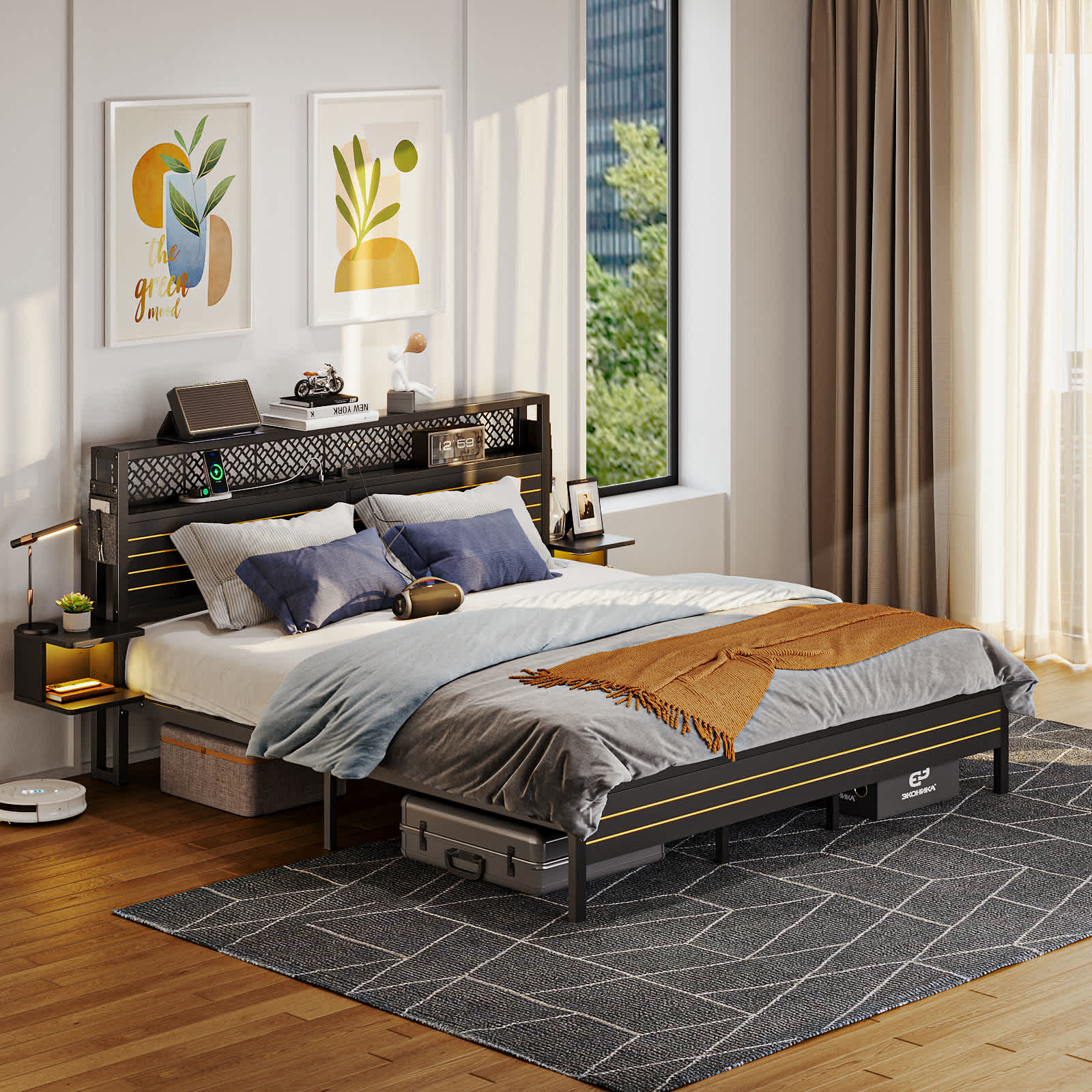 Bestier LOW-B701413ZUS-BLK beds - View #2