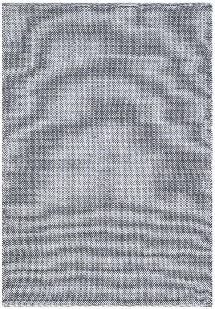 Safavieh MTK717H-6 Montauk Springmaid 6 x 9 (ft) Cotton Ivory/Navy Rectangular Indoor Coastal Area rug