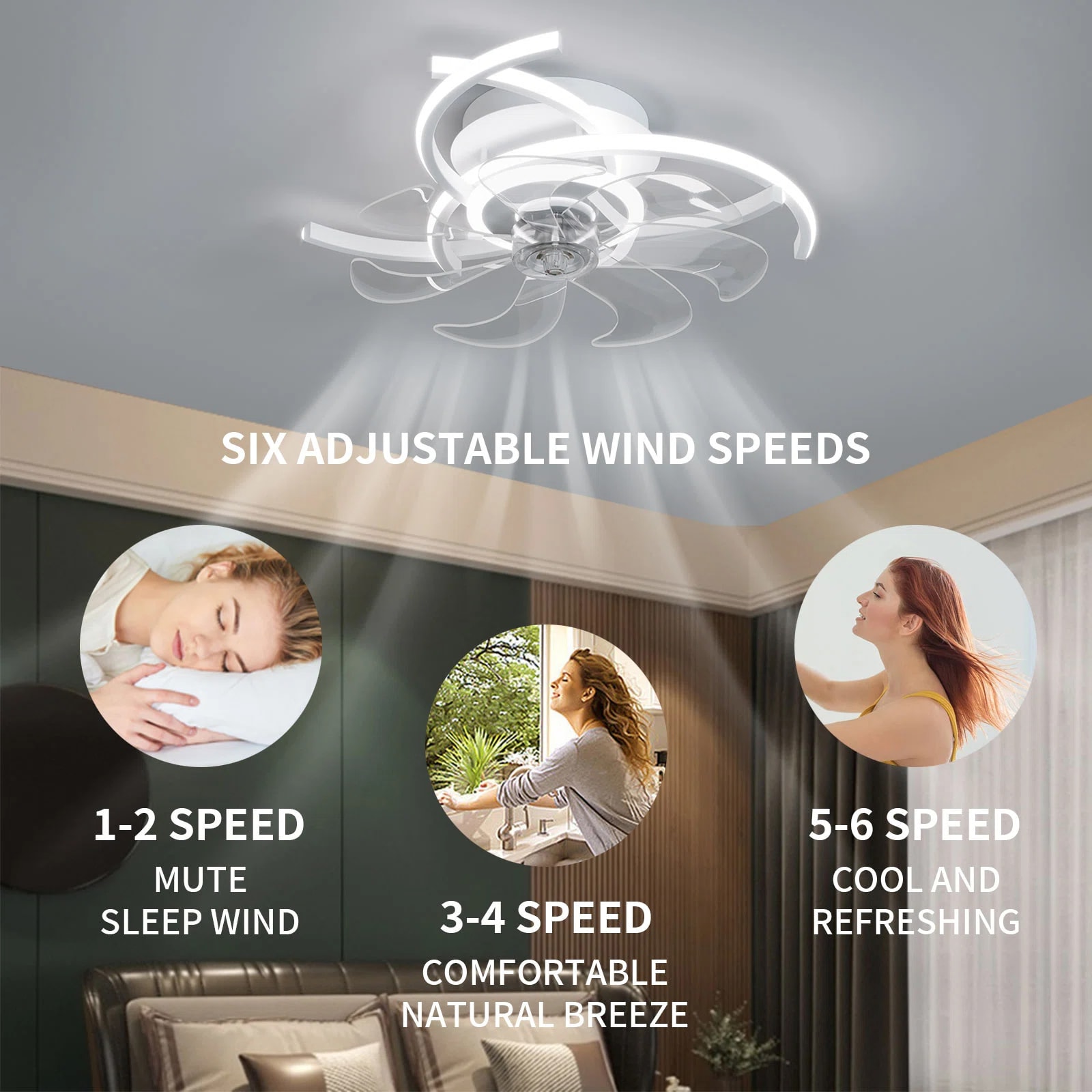 Yardreeze GHHCF056WH0407 Ceiling-Fans - View #2
