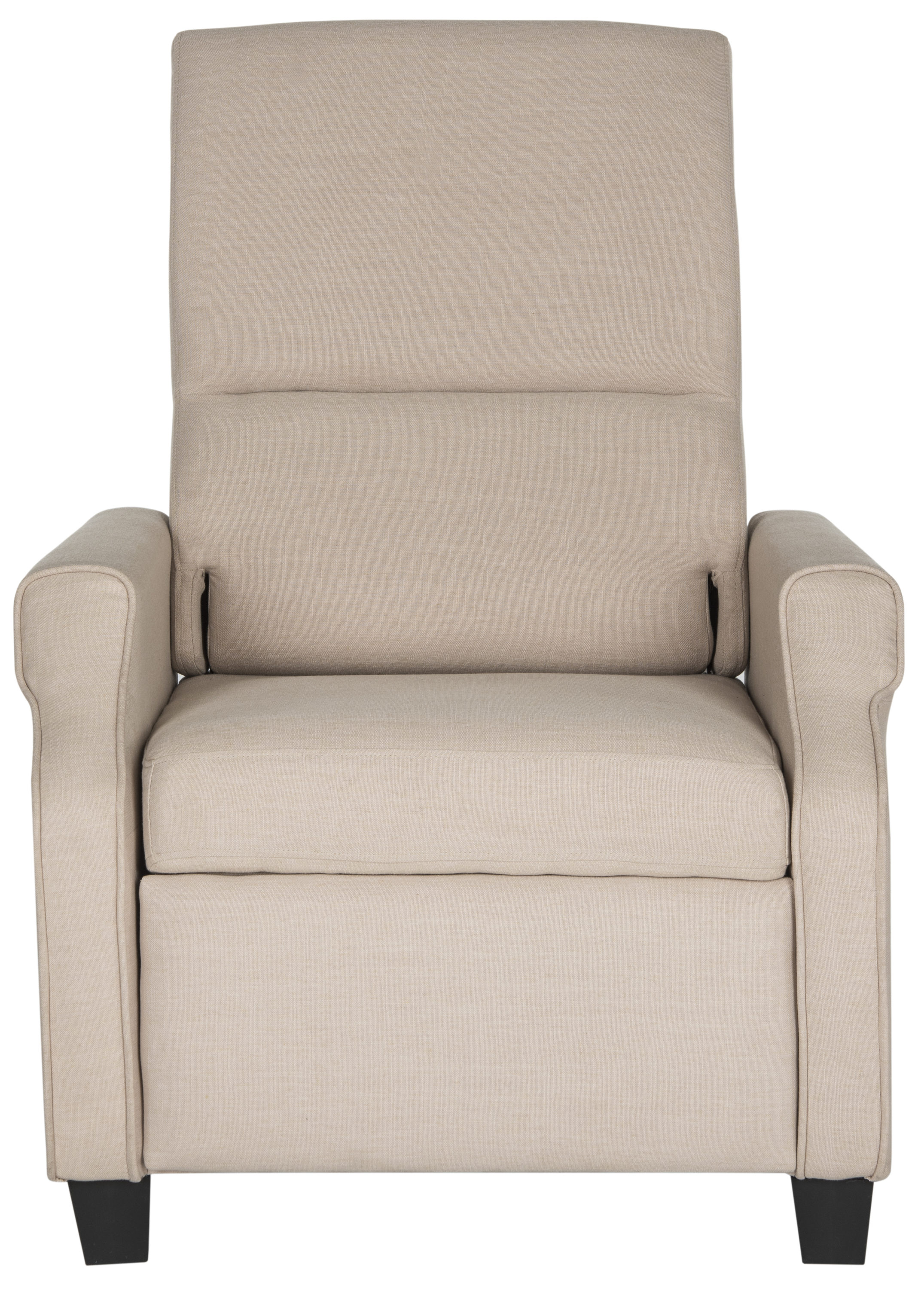 Safavieh Hamilton Casual Beige Faux Leather Accent Chair in the Chairs department at Lowes