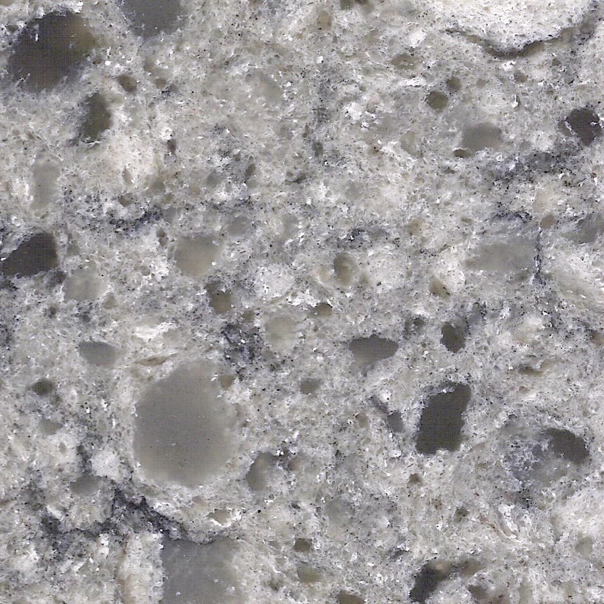 allen + roth NCS401 Smoked Truffle Quartz Gray Kitchen Countertop SAMPLE (4-in x 4-in)