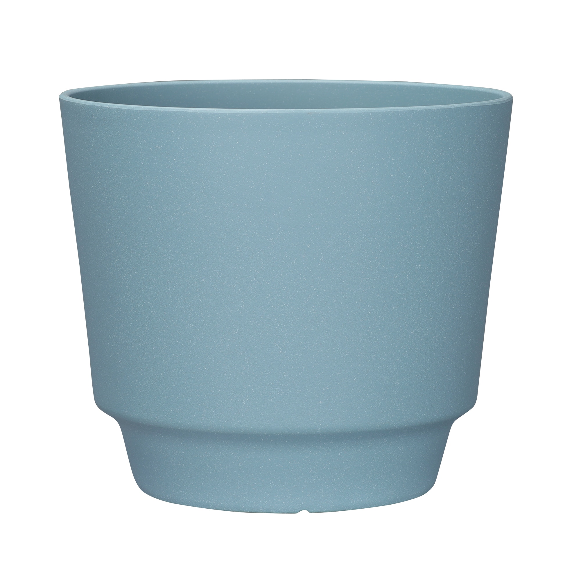 allen + roth PLGU212TBJ Round 11.46-in W Medium Blue Recycled plastic Contemporary/Modern Indoor/Outdoor Planter with Drainage Holes