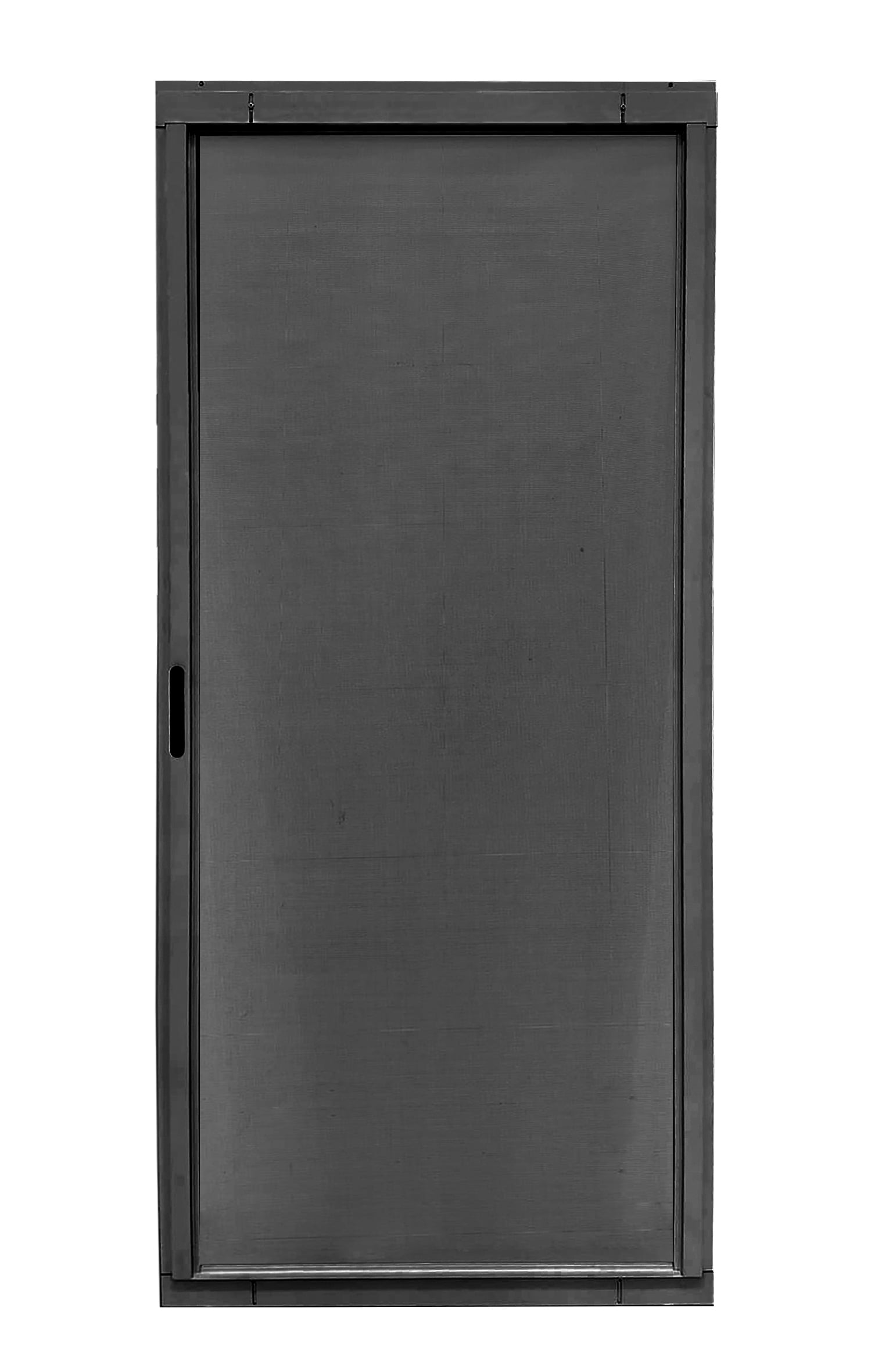 RELIABILT 48-in x 80-in Bronze Aluminum Sliding Screen Door (Handle ...