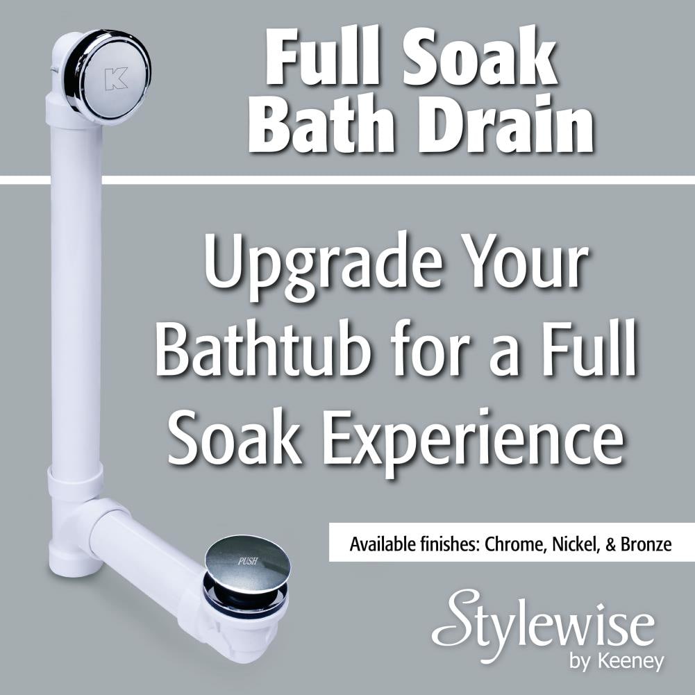 Bathtub Drain kit Brushed Nickel  Bathroom Accessories - Aluids Usa