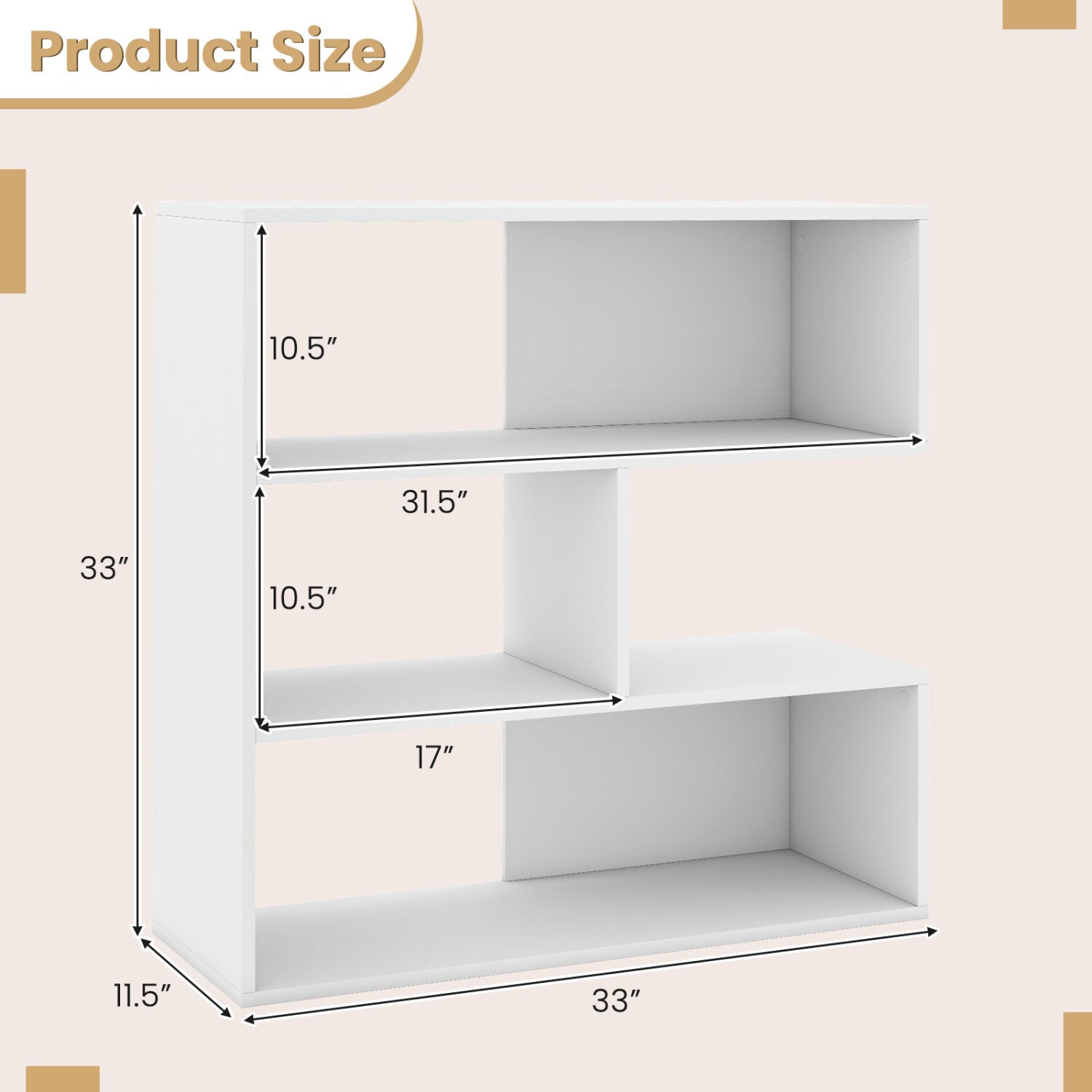 Slickblue D-CO-1-HW67701BC bookcases - View #3