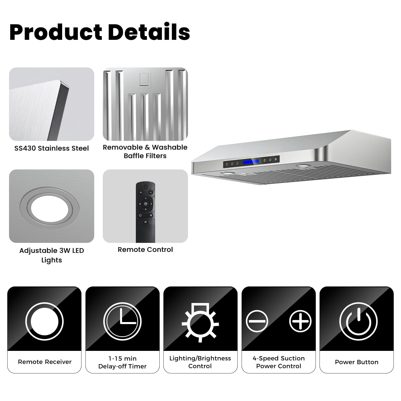 DIVAN DHC01-42 Undercabinet-Range-Hoods - View #10