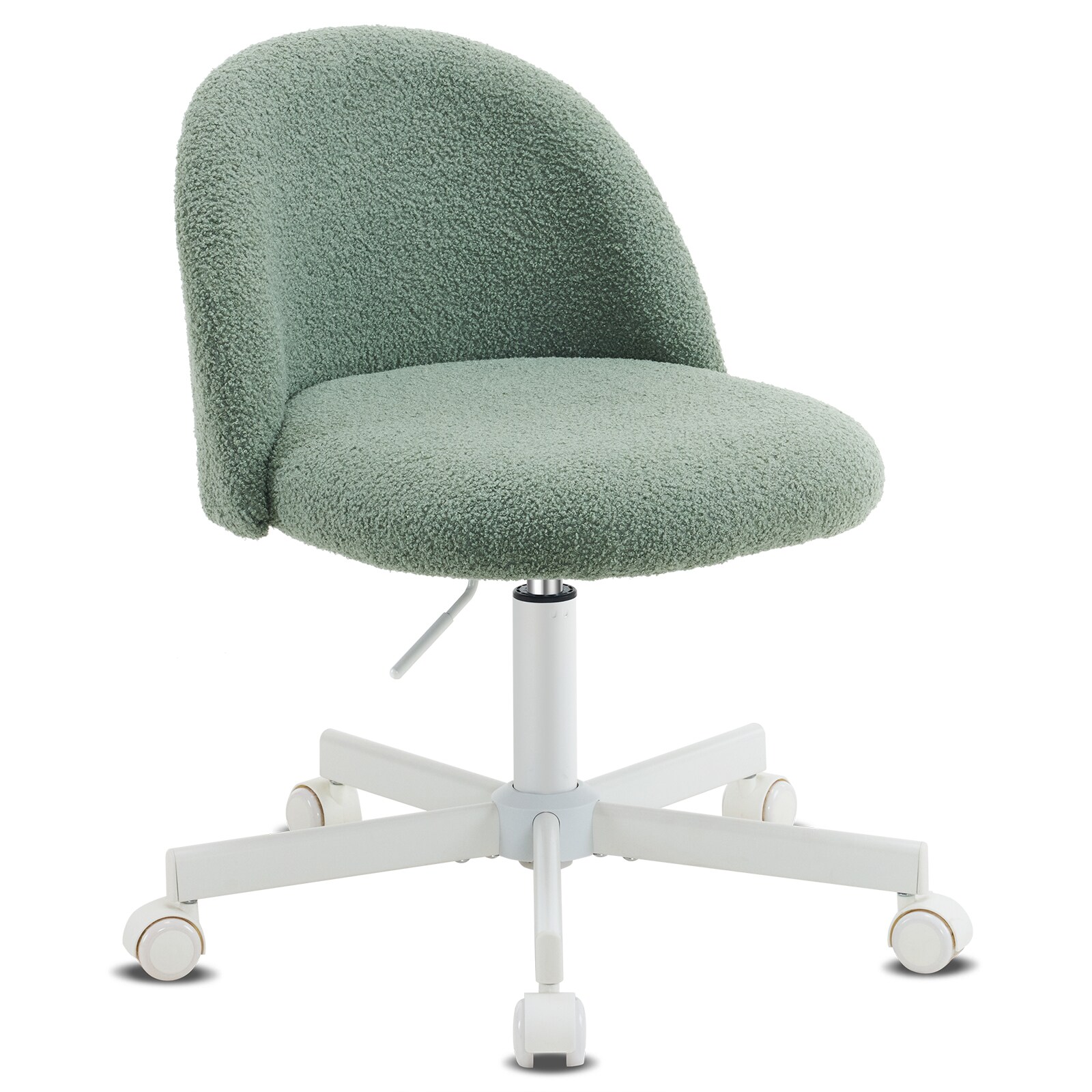 Outopee LO1G98000404 Bean Sand Green Contemporary Ergonomic Adjustable Height Swivel Foam Desk Chair