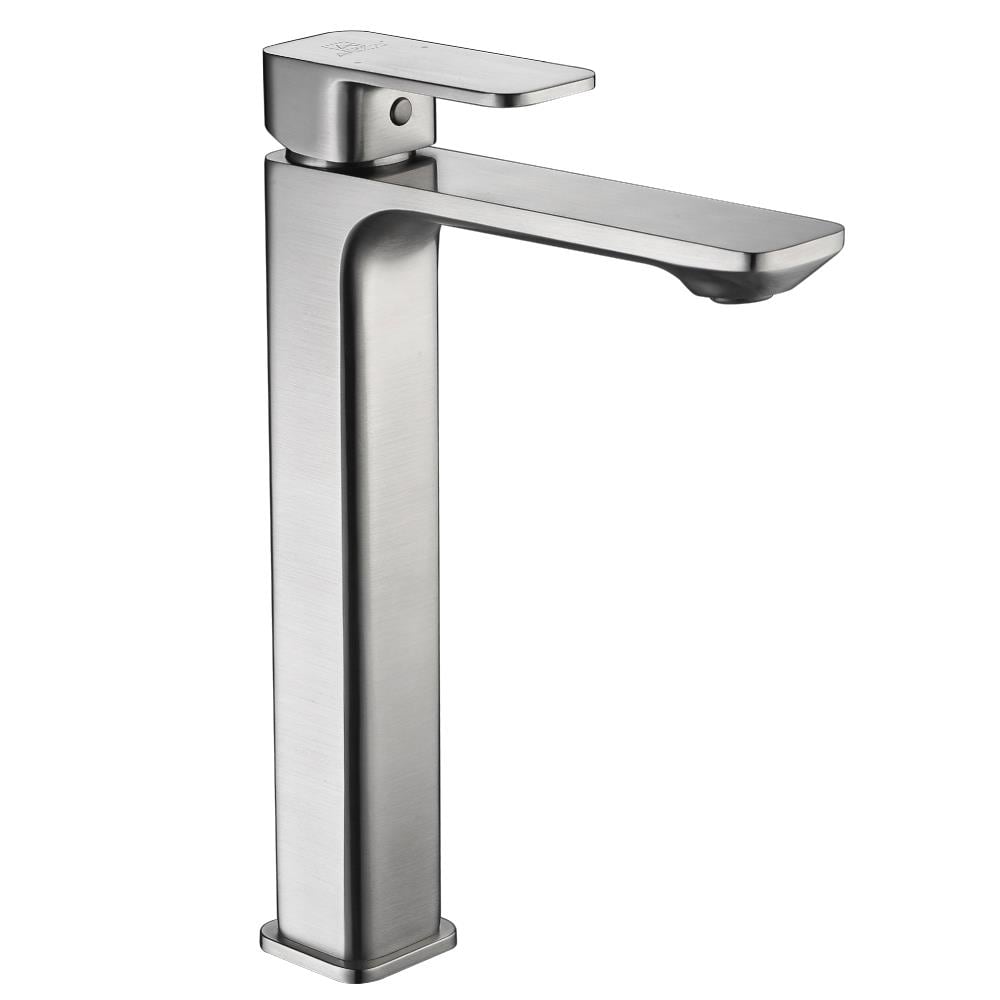 ANZZI L-AZ103BN Vibra Brushed nickel Single hole 1-handle Mid-arc Residential Handle Bathroom Sink Faucet