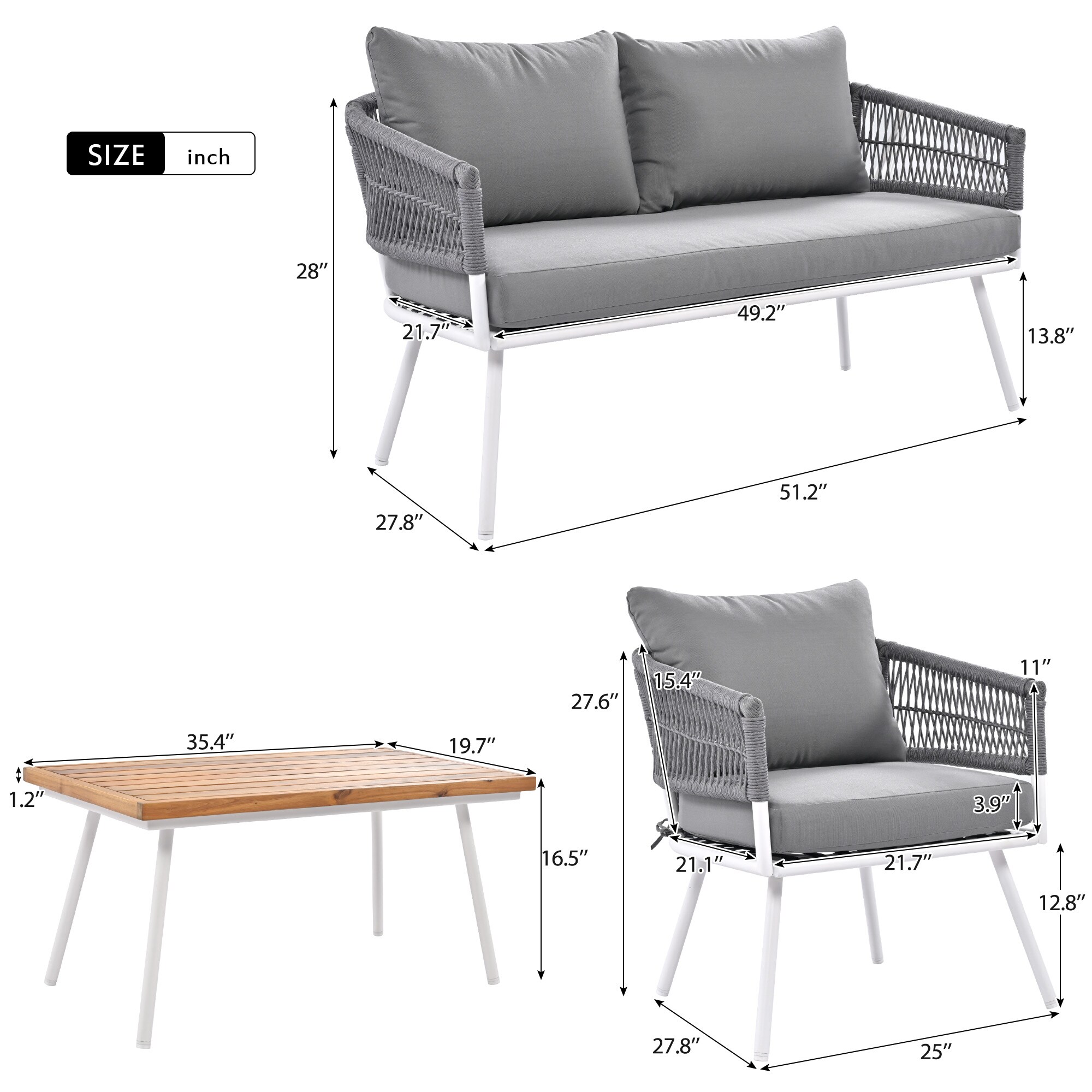 ModernLuxe L-SK000004AAG Patio-Conversation-Sets - View #8