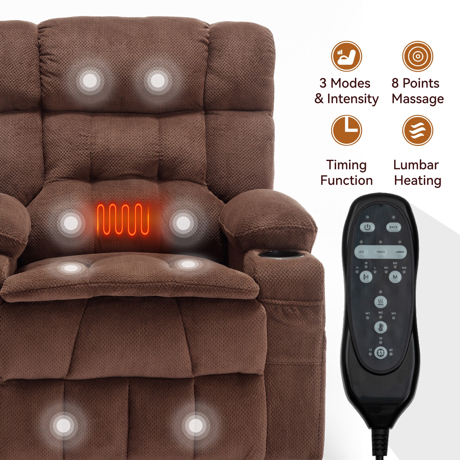 Clihome OF-1926PP70-AANY recliners - View #7