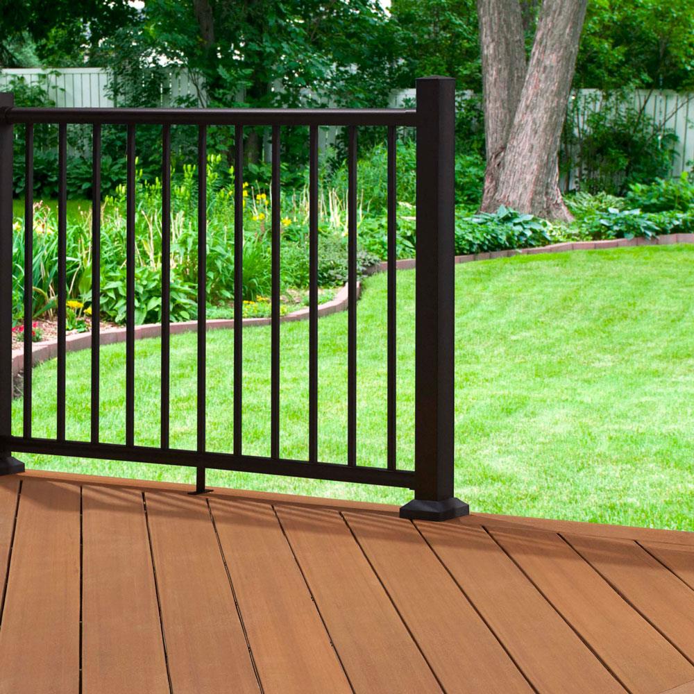 Fiberon Fiberon Elements Railing 2.5-in x 2.5-in x 3-1/4-ft Black Deck ...