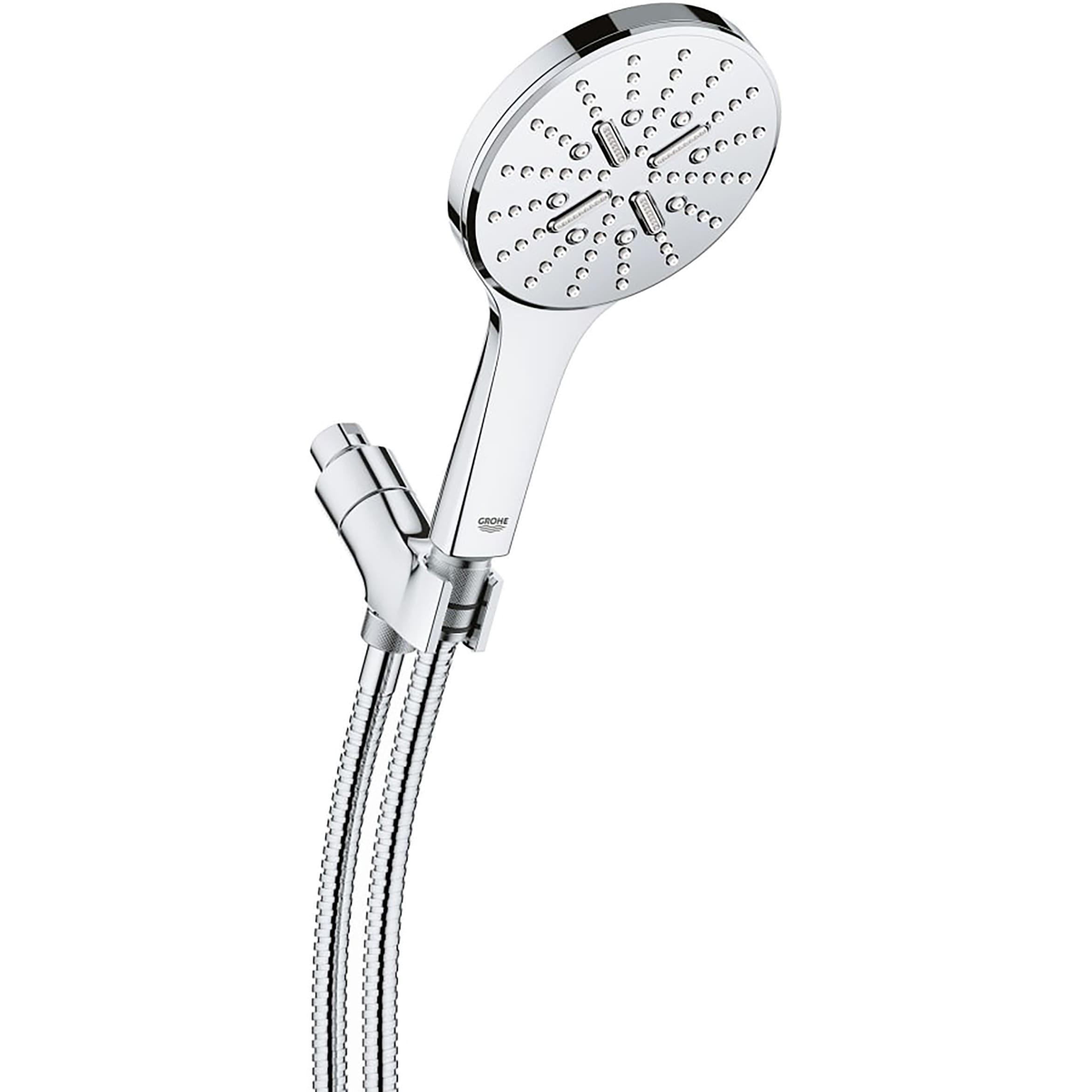 GROHE Rainshower Starlight Chrome 1-handle Handheld Round Shower Faucet ...