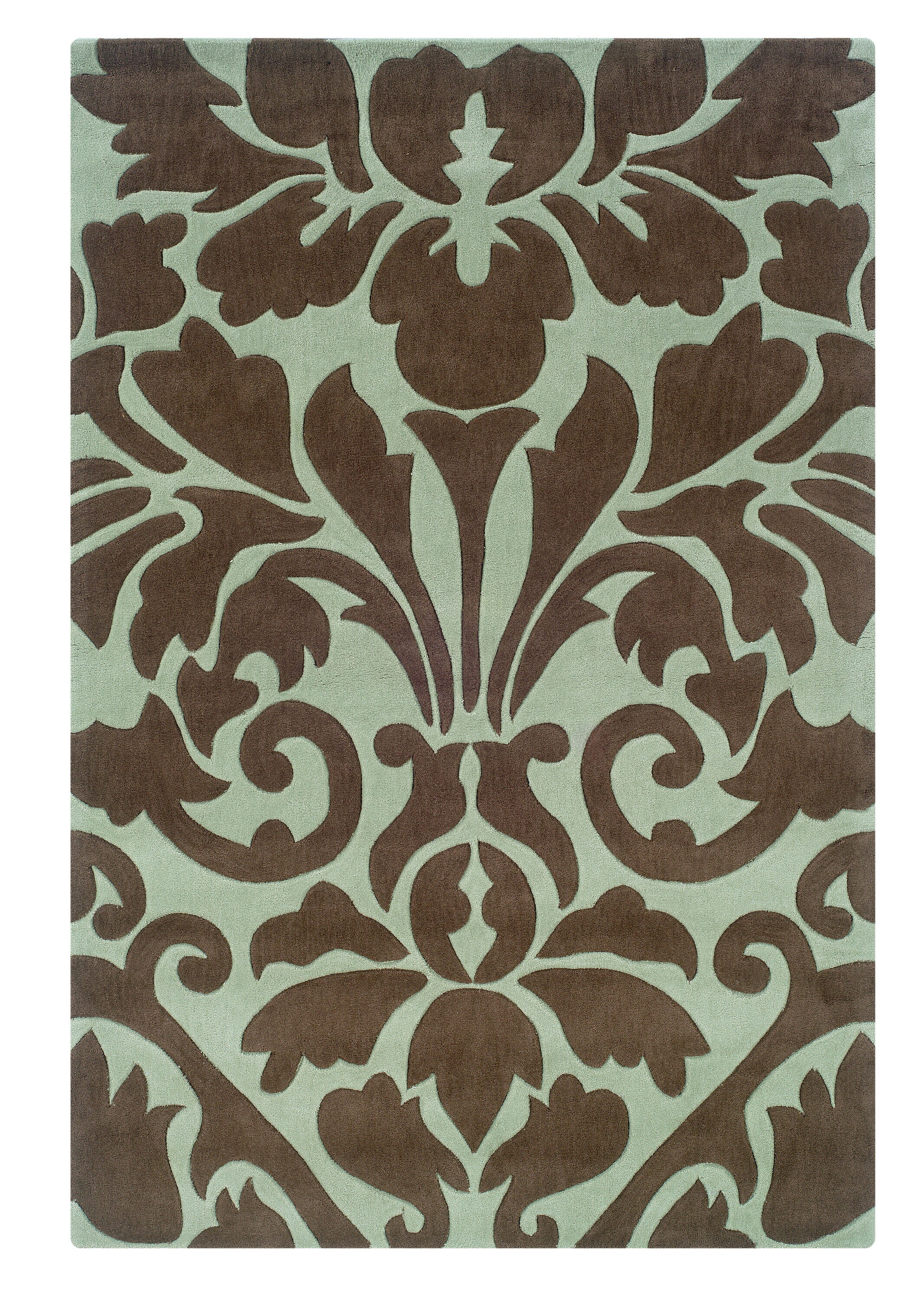 Linon RUG-TAB10181 Trio 8 X 10 (ft) Chocolate Indoor Geometric Area Rug