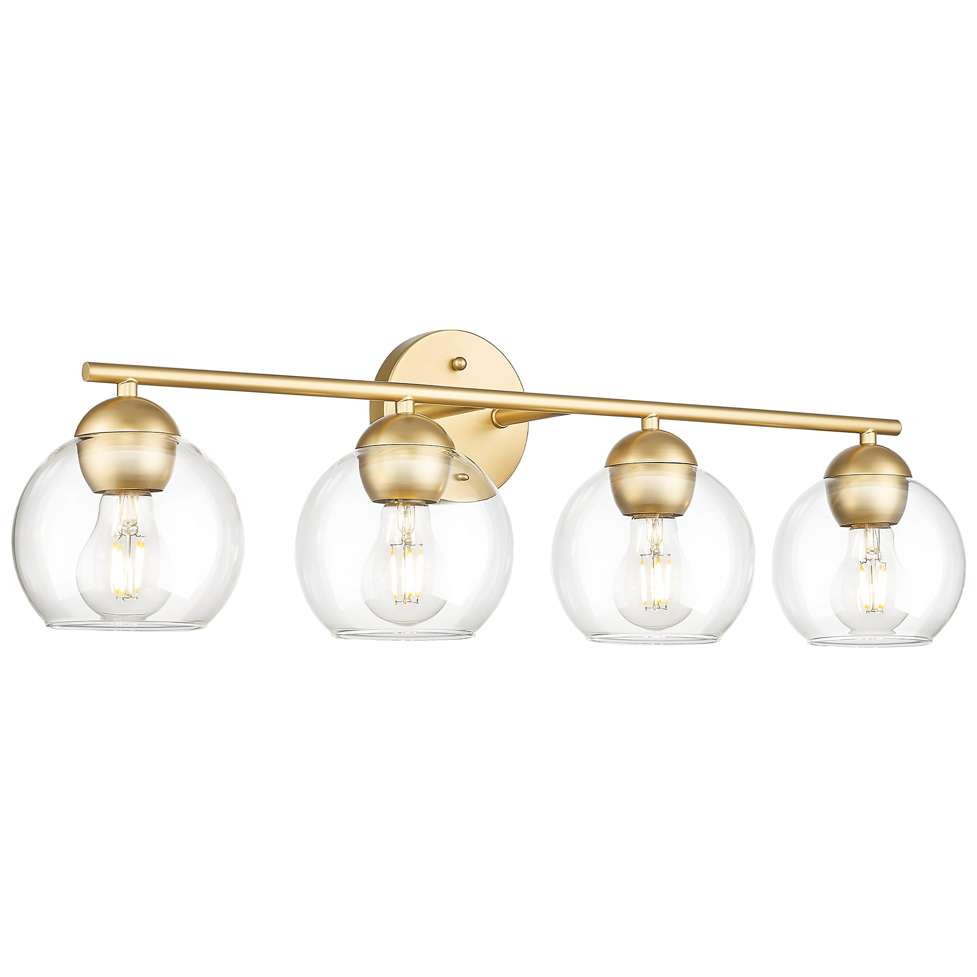 LTMATE LS0225-4-VLGD JAZAVA 28.9-in 4 -Light Gold Modern/contemporary Vanity light
