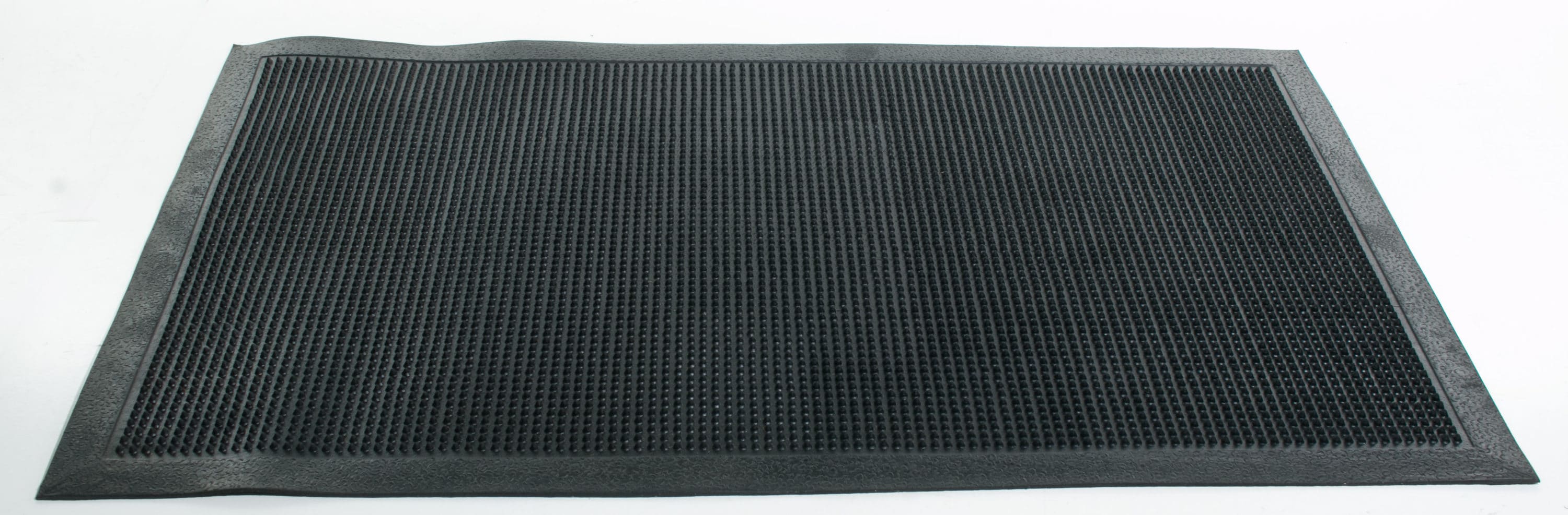 Imports Decor Black Rubber Rectangular Outdoor Door Mat in the Mats ...