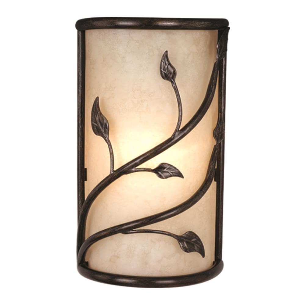 Cascadia WS38865OL Vine 10-in W 2 -Light Bronze Transitional Wall Sconce