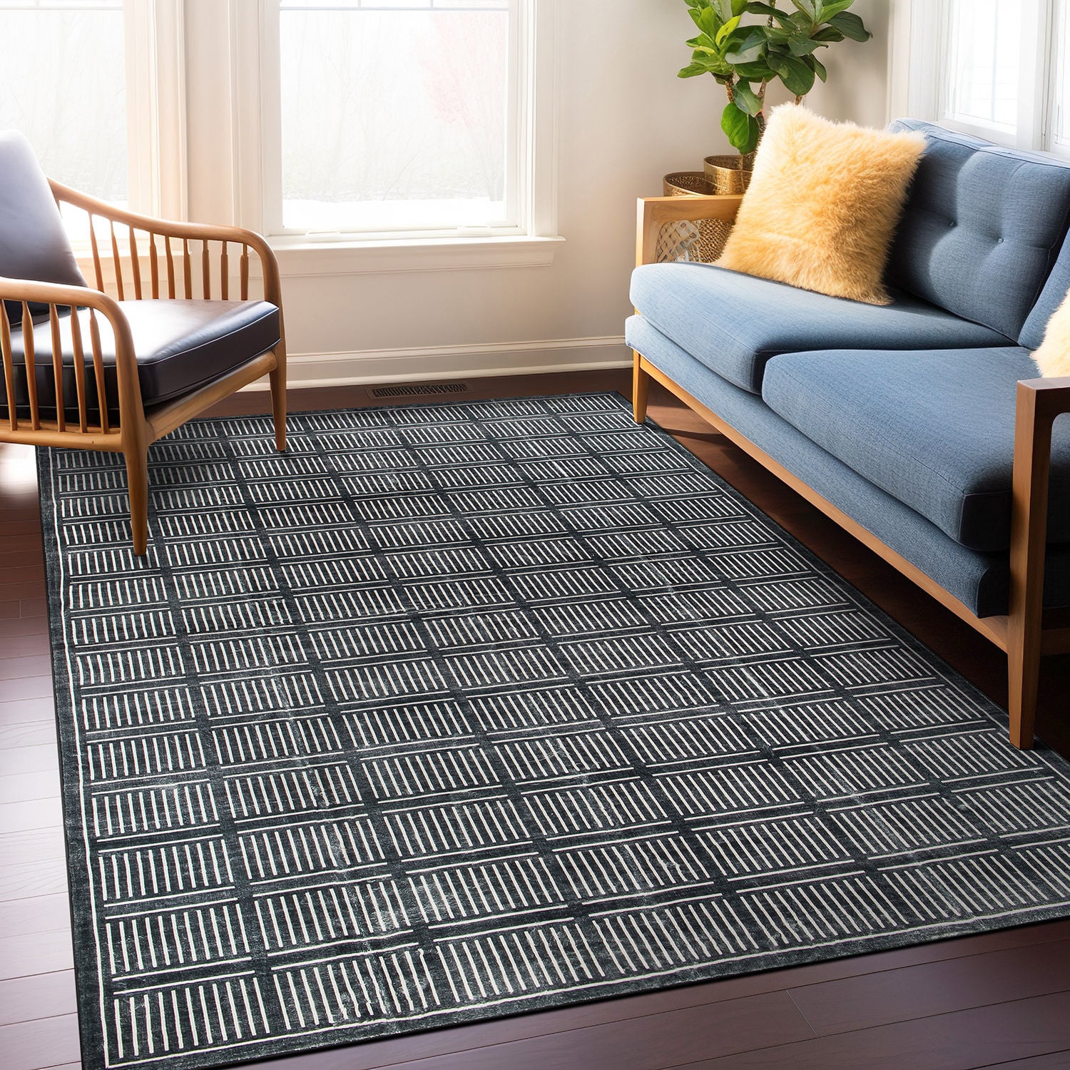 World Rug Gallery WR68BLACK8X10 rugs - View #9