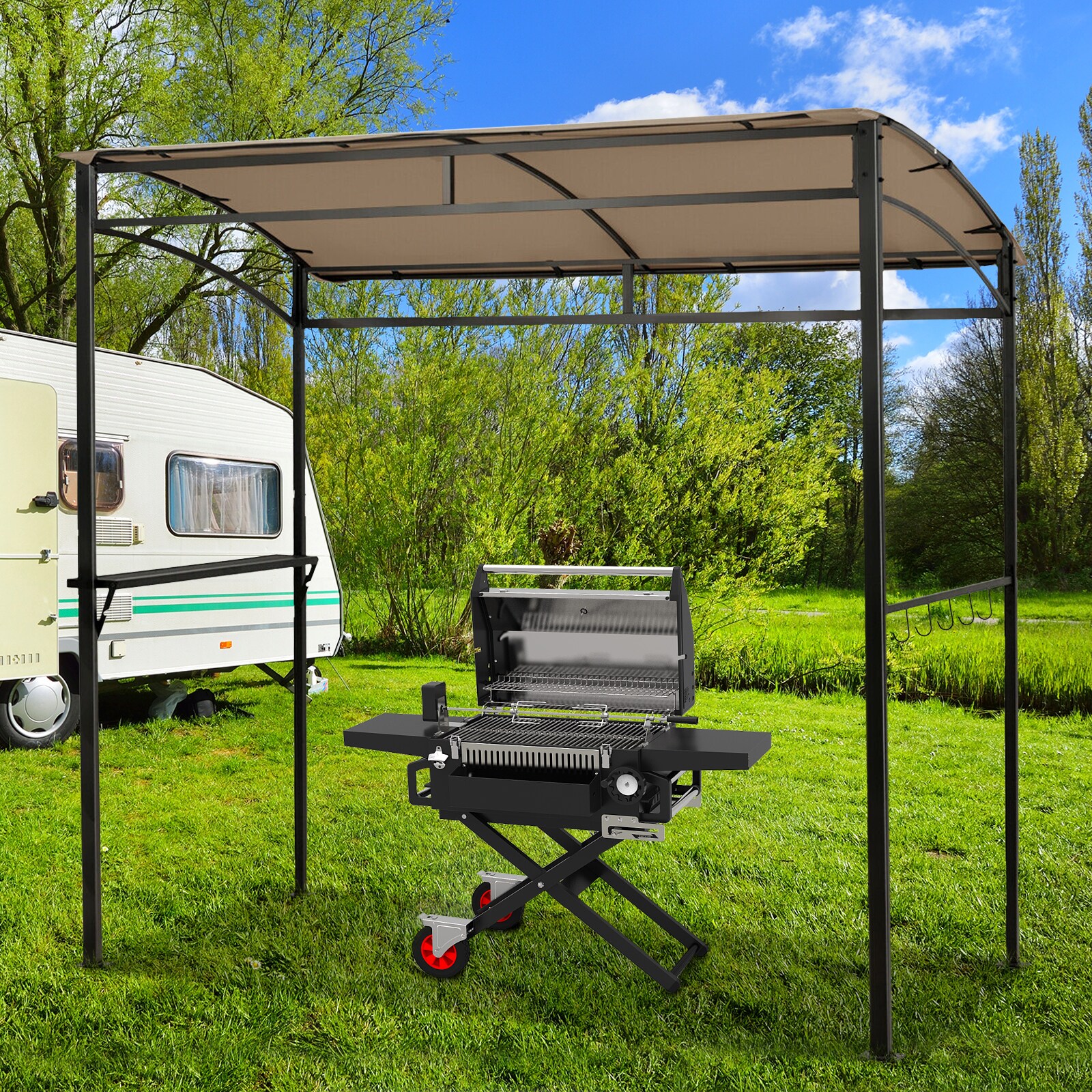 WELLFOR DOG70381CF Wood-Resin-Gazebos - View #10