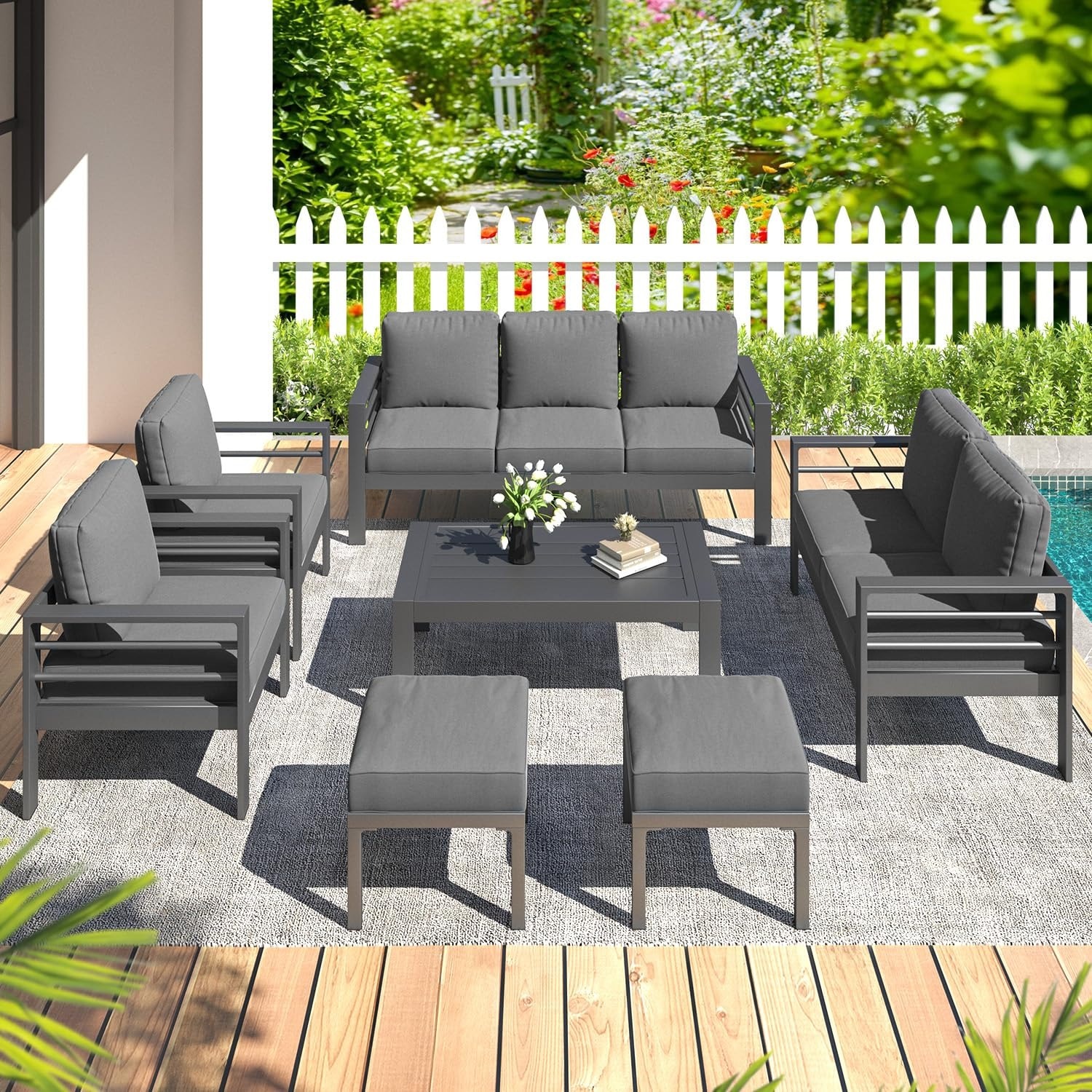 AECOJOY 16301BK-LS01 Patio-Sofas-Daybeds - View #4