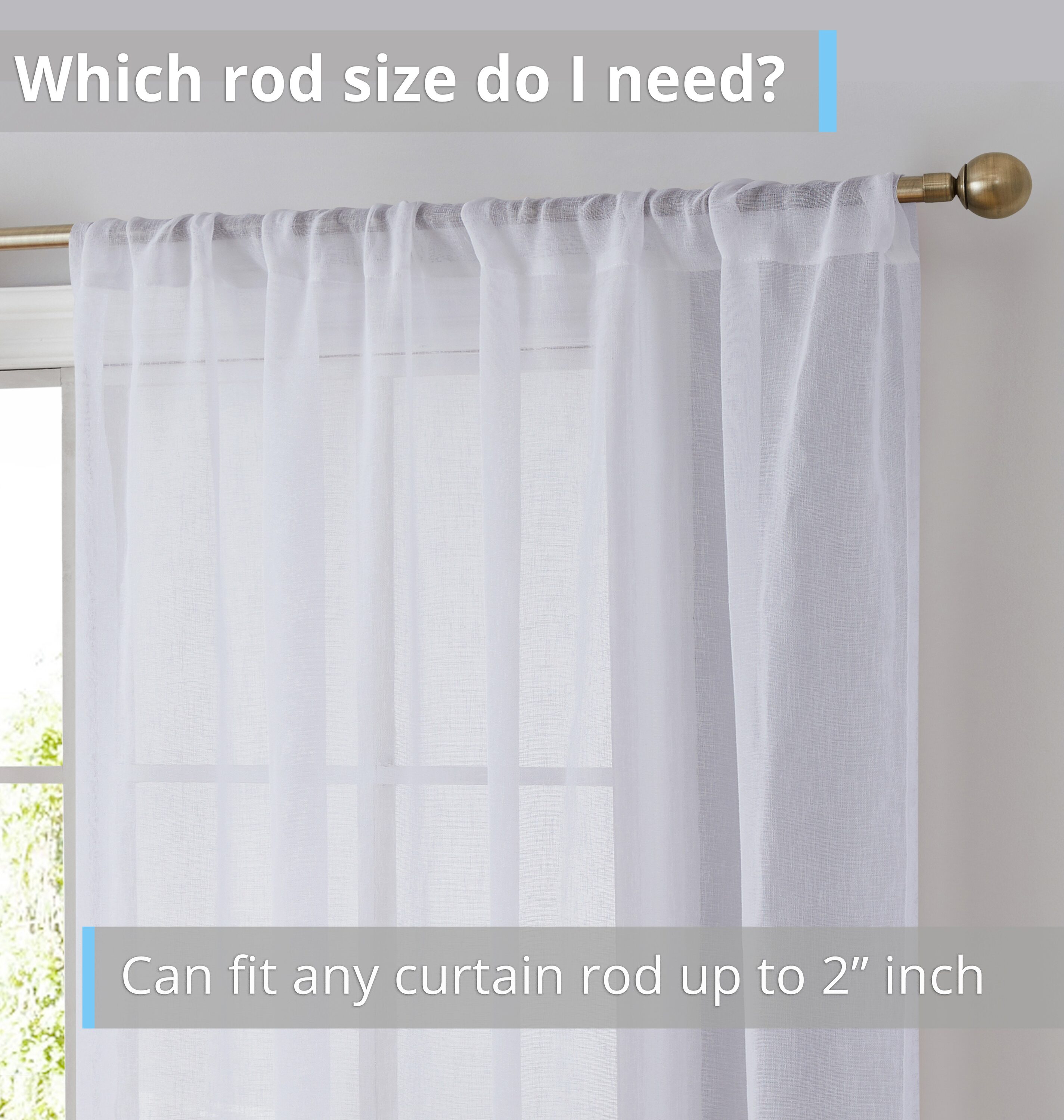 Totally Home Decor PEN-LNRP-WHT63 curtains - View #3
