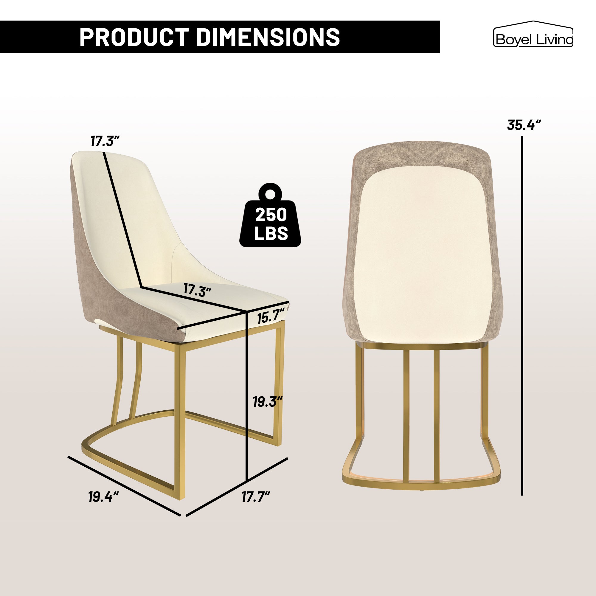Boyel Living BLDC2432BE Dining-Chairs - View #2