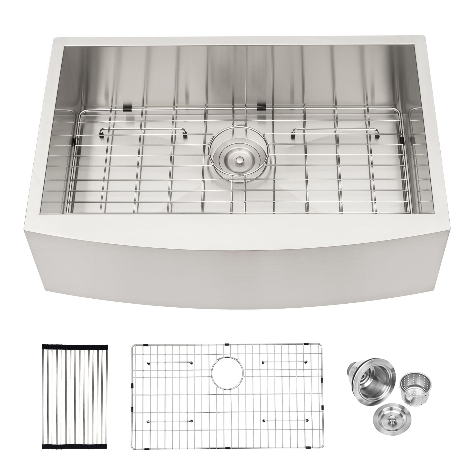 Tatayosi Farmhouse Sink - 33 Inch Kitchen Sink Stainless Steel 18 gauge Apron Front Kitchen Sink