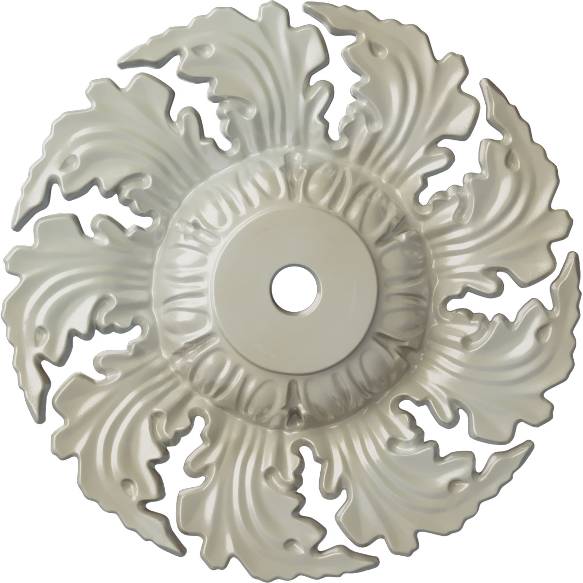 Ekena Millwork CM14NEFBS Needham 14.625-in W x 14.625-in L Painted Flash Blue Polyurethane Whole Ceiling Medallion