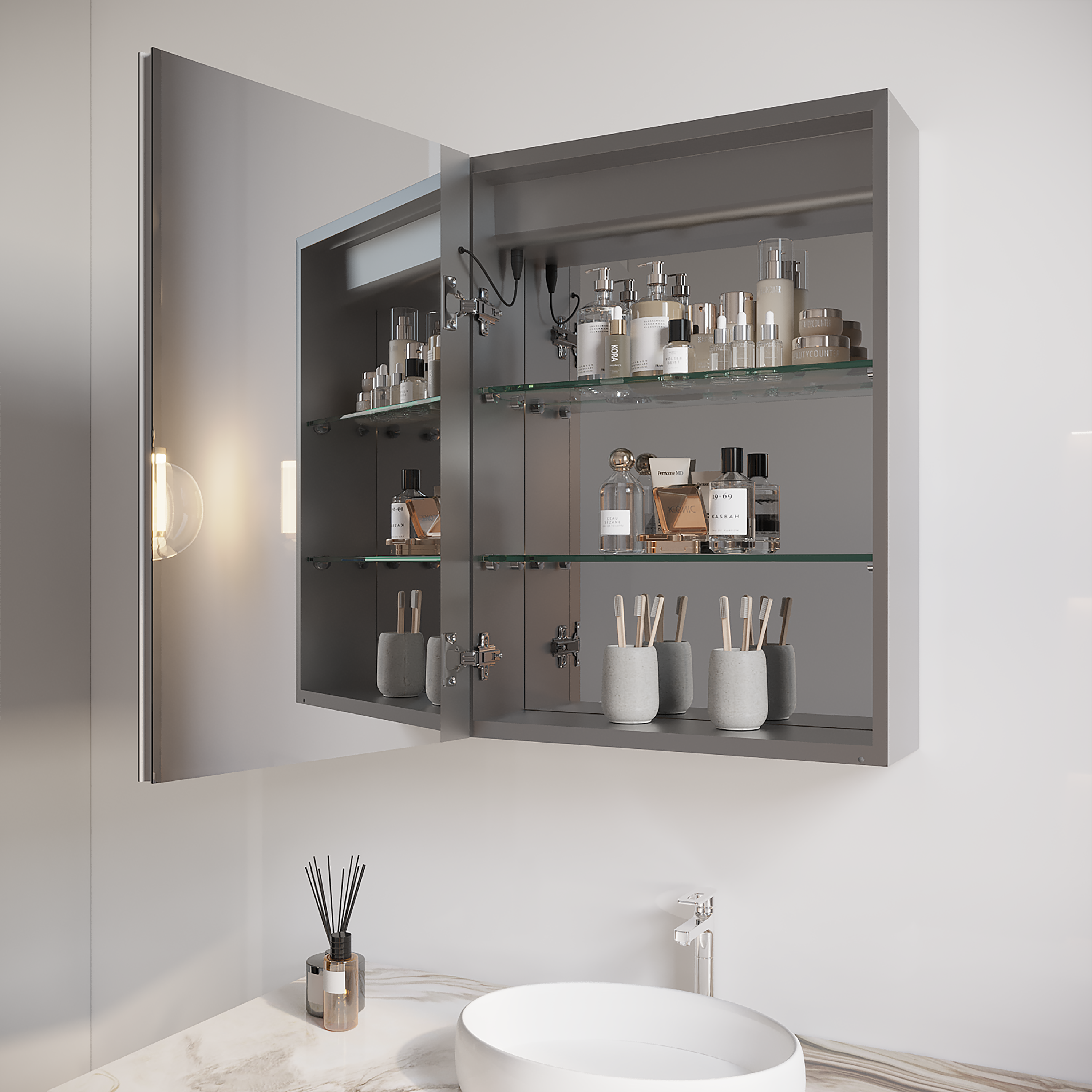 Forclover HBM-1738 Bathroom-Medicine-Cabinets - View #4