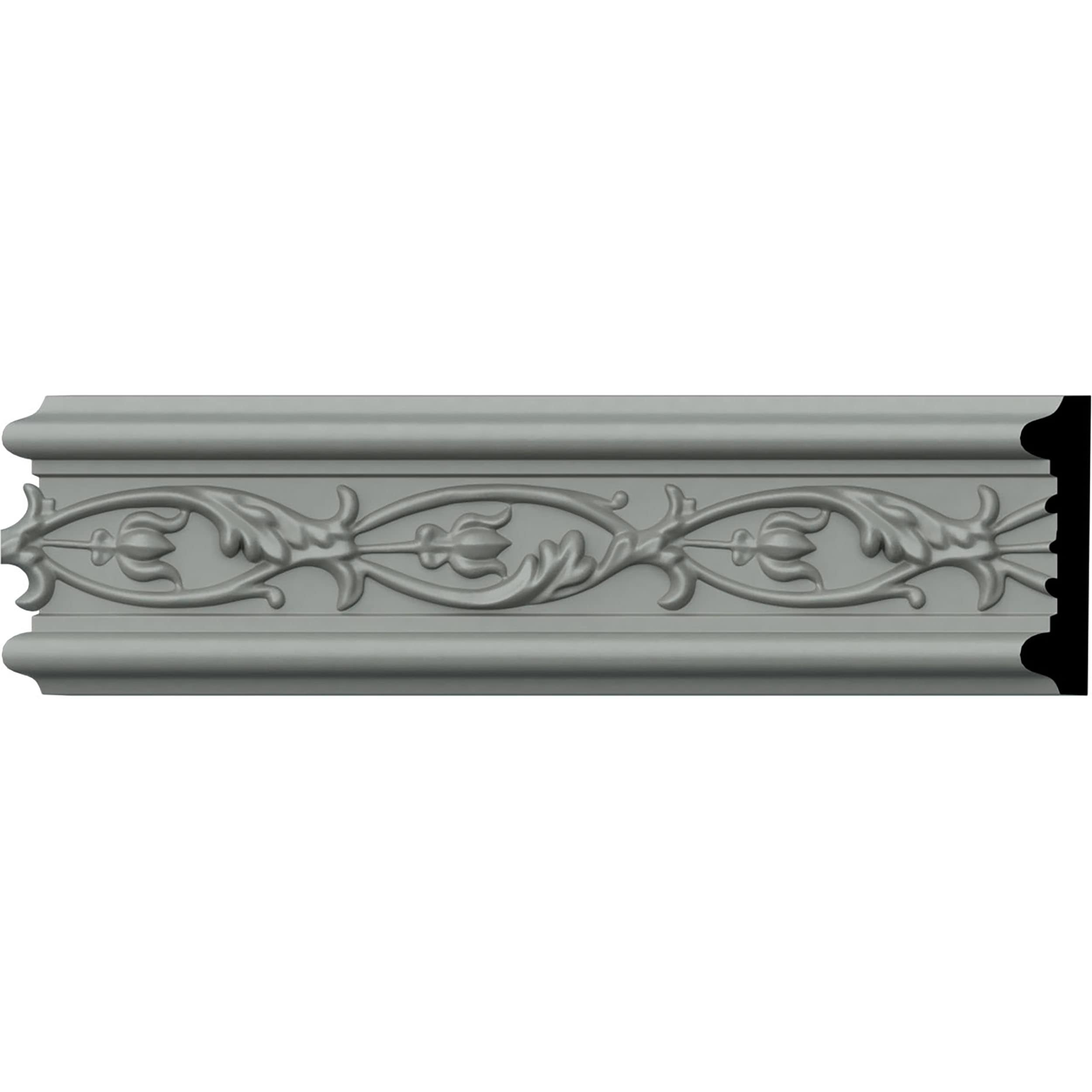 Ekena Millwork CHA03X01ME-CASE-2 Medway 2-3/4-in x 7-ft 10-1/2-in Primed Polyurethane 0 Chair rail Moulding 2 -Pack
