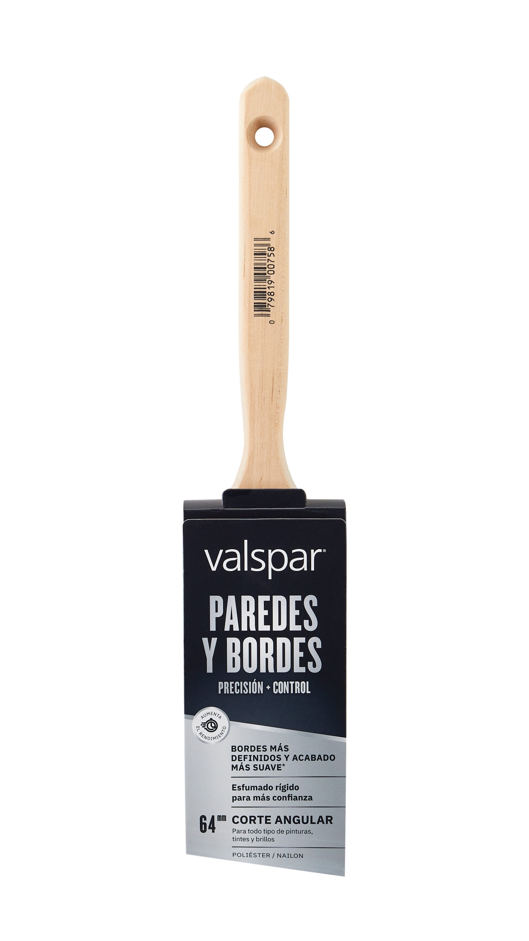 Valspar 1-1/2-in Reusable Natural Bristle- Polyester Blend Angle Paint  Brush (Stain Brush) in the Paint Brushes department at