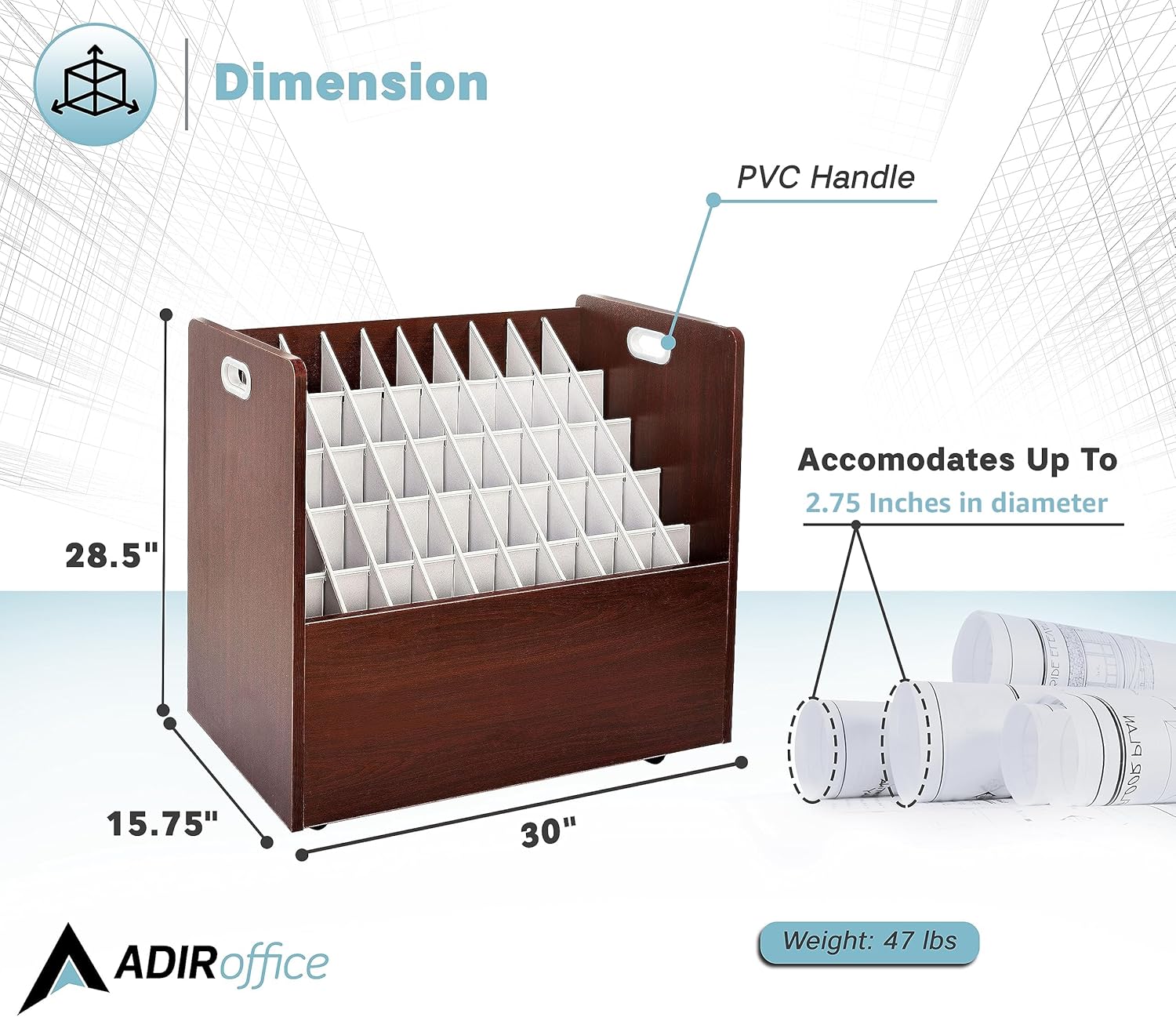 AdirOffice 626-MA-KIT1 Office-Accessories - View #3