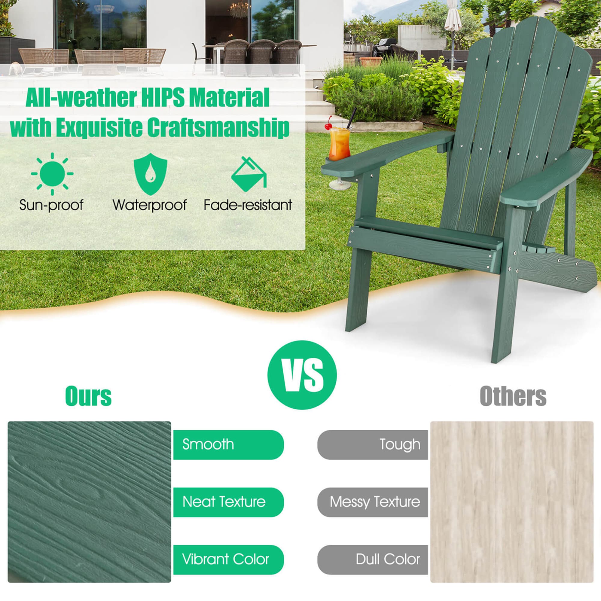 Costway HCST01551 Patio-Chairs - View #3