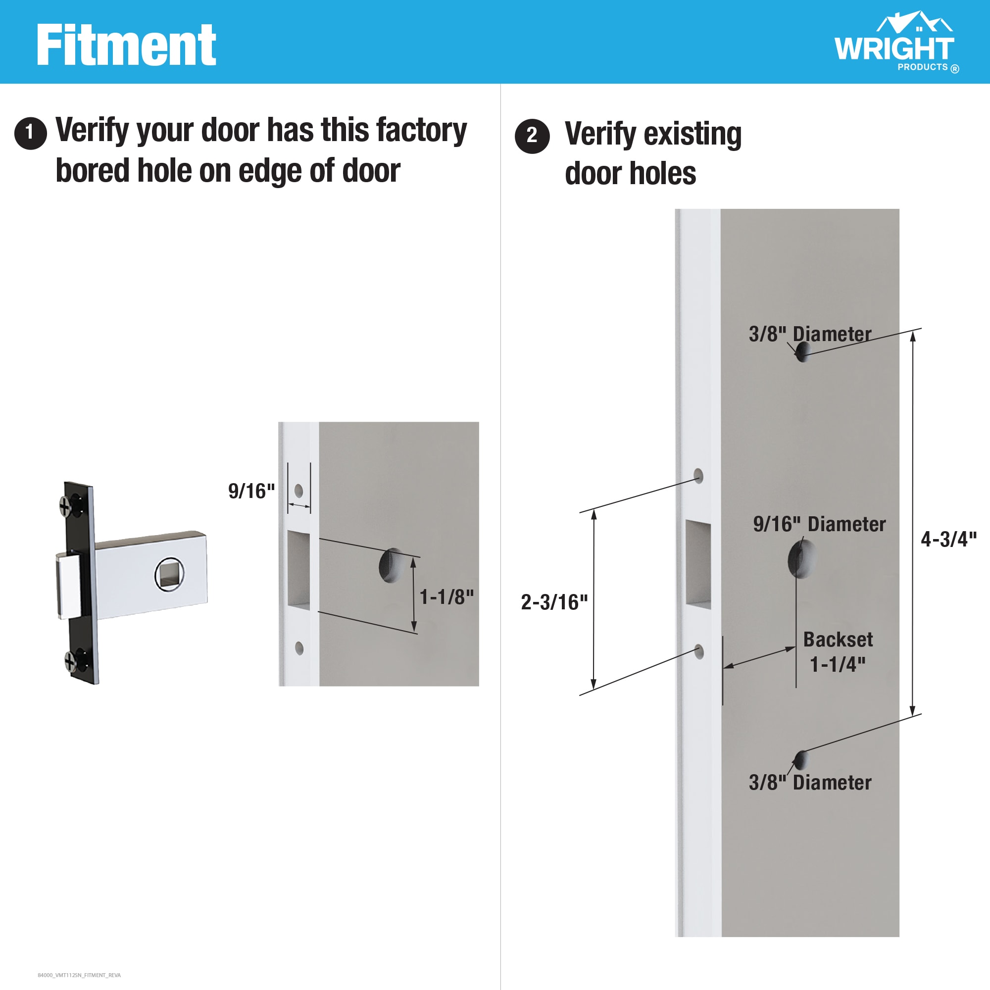 WRIGHT PRODUCTS VMT112MB Screen-Storm-Door-Handles - View #3