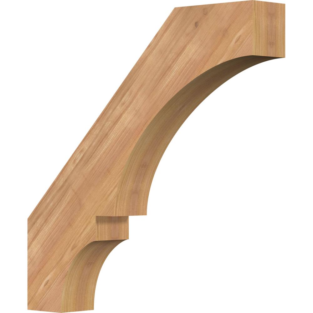 Ekena Millwork BRC04X22X22BOA00SWR 3-1/2-in x 22-in x 22-in Western Red Cedar Unfinished Wood Balboa Smooth Knee Brace