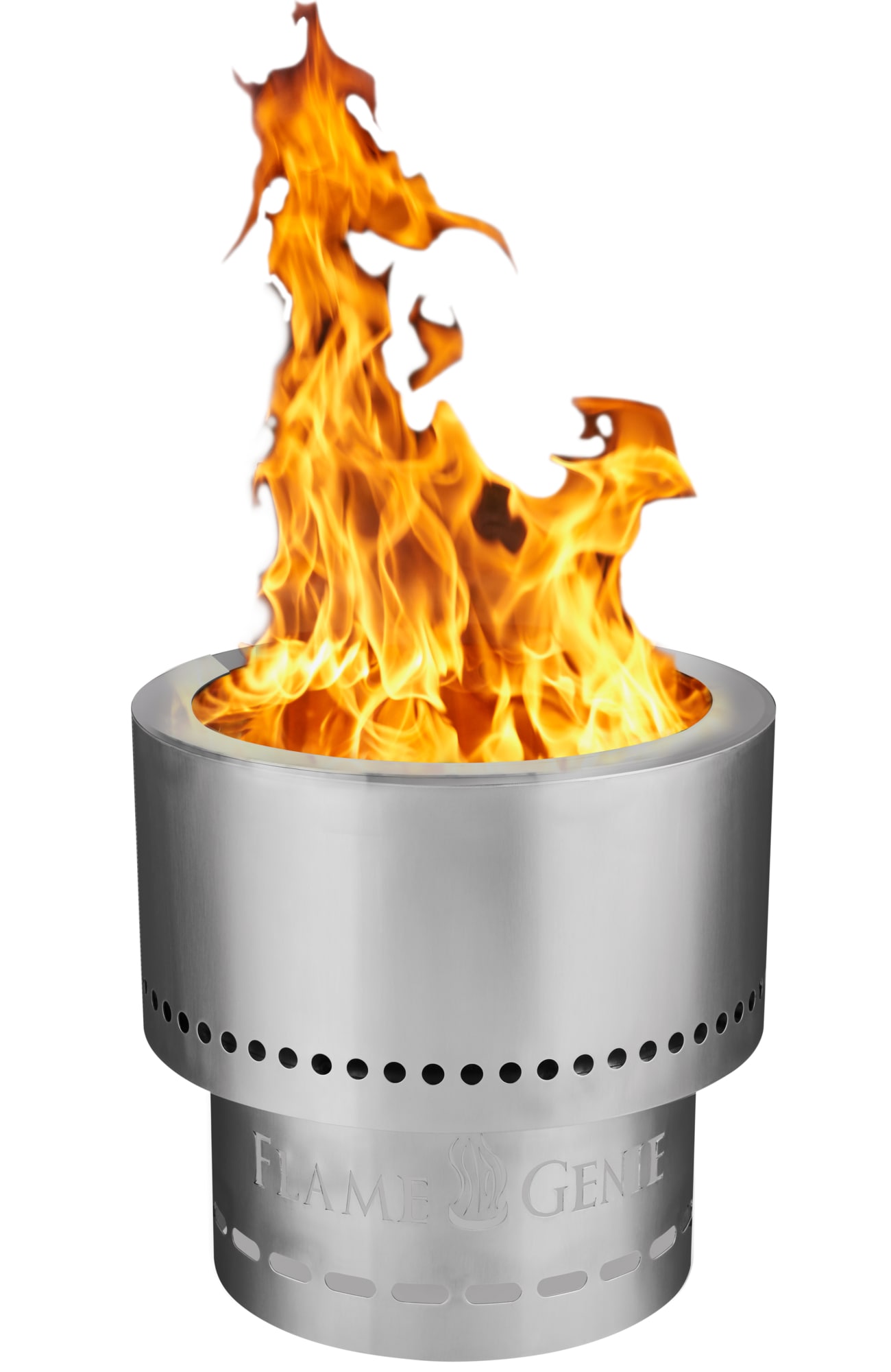 Flame Genie FG-16-SS 13.5-Inches Stainless steel Stainless steel Fire Pit Fire pit burner