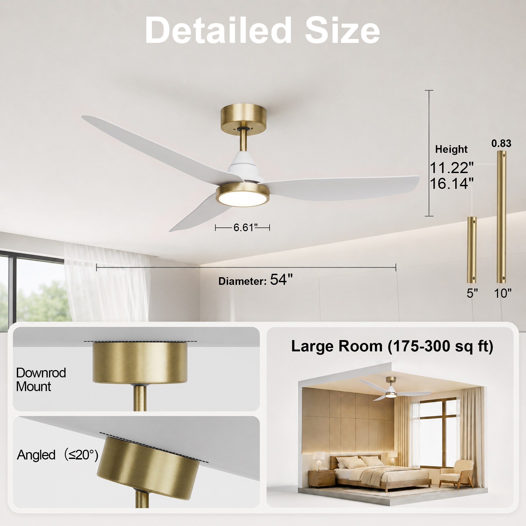 GreenEver CFL-0003-WG Ceiling-Fans - View #4