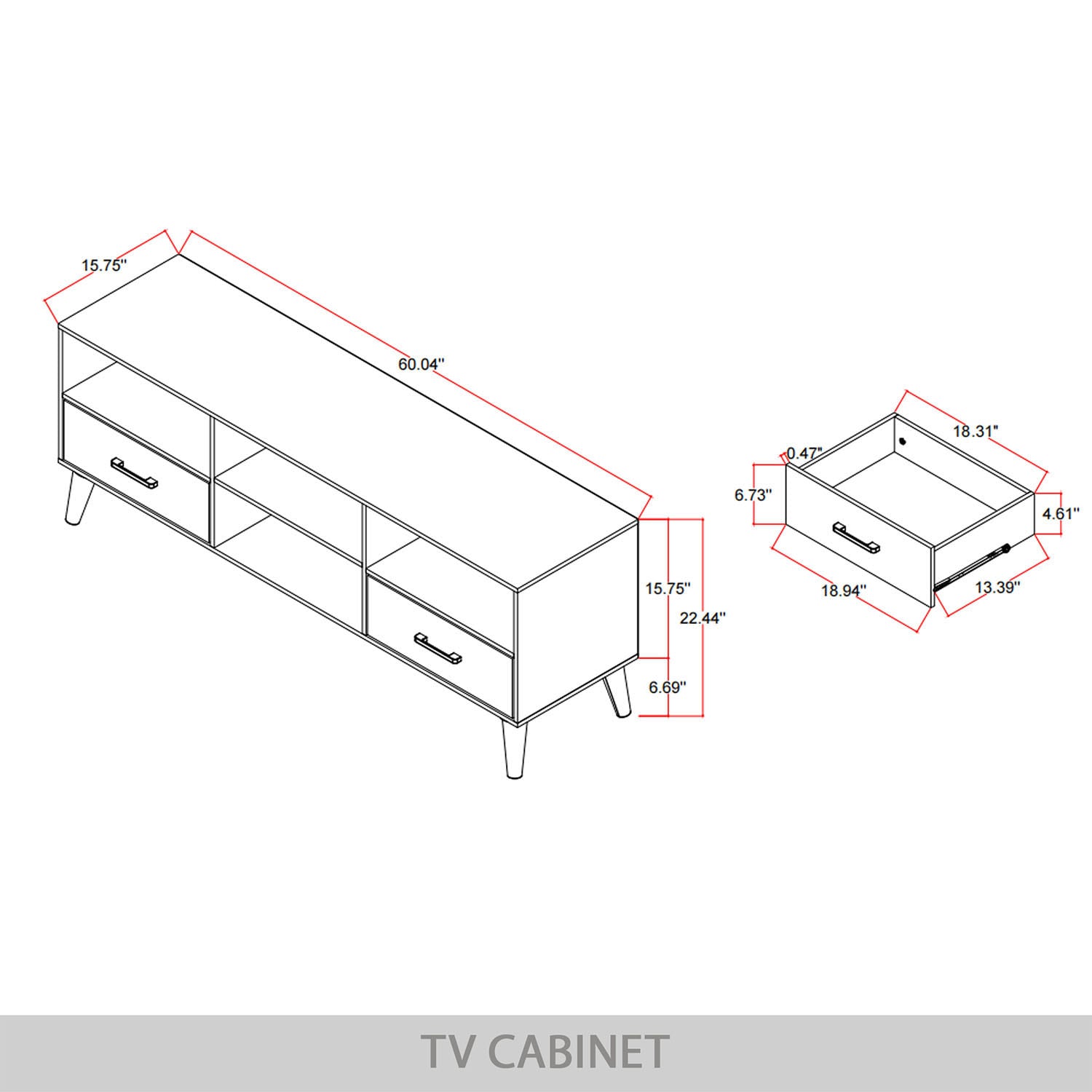 ChaletPosh C7046TV-GY Tv-Stands - View #10