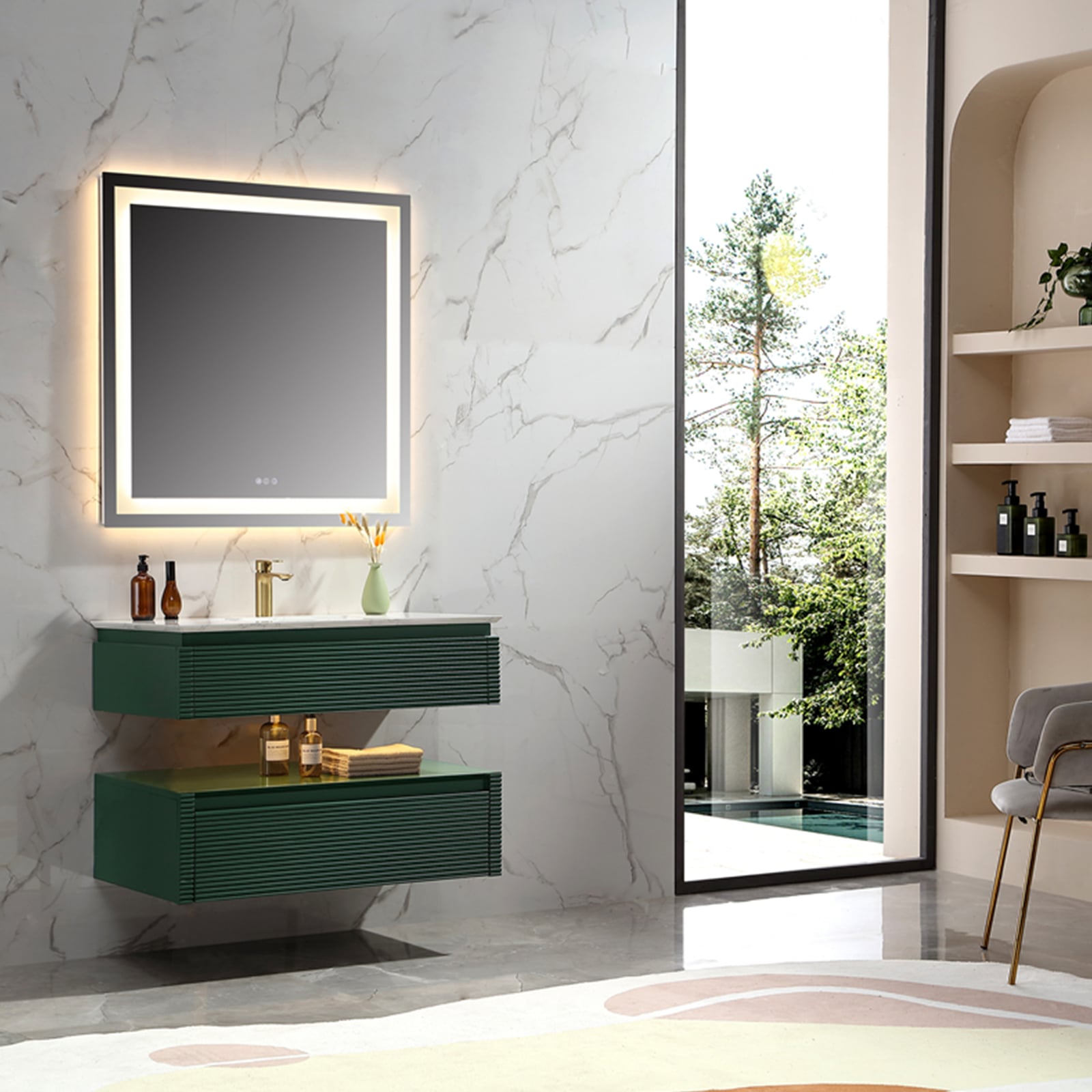 WELLFOR EX-BV36WH Bath-Vanity-Combo - View #16