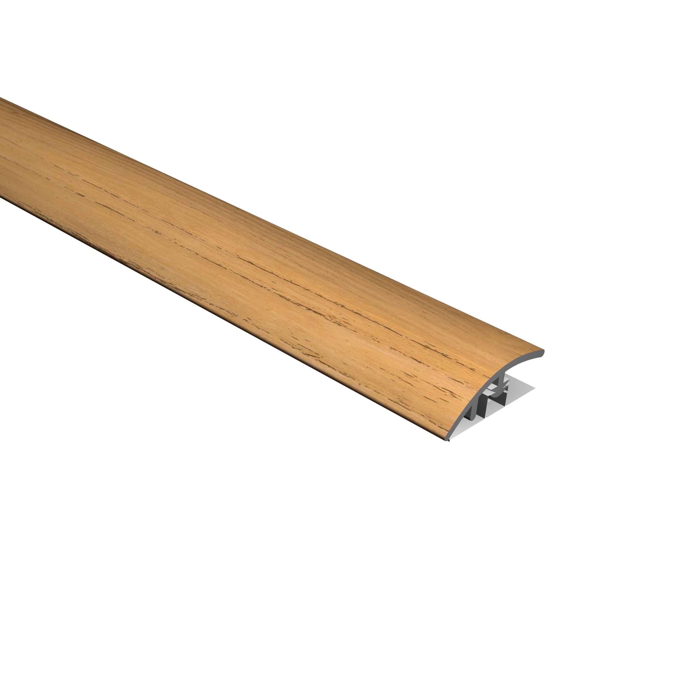 CALI 7904502012 Mute Step New Horizon Teak Vinyl Accessories Reducer Overlap New Horizon Teak 0.51-Inches T x 1.4-Inches W x 72.8-Inches L Vinyl Reducer