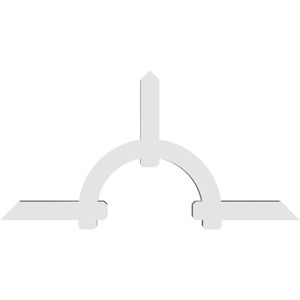 Ekena Millwork GBP096X48X0606ERI00 Exterior-Brackets-Braces - View #4