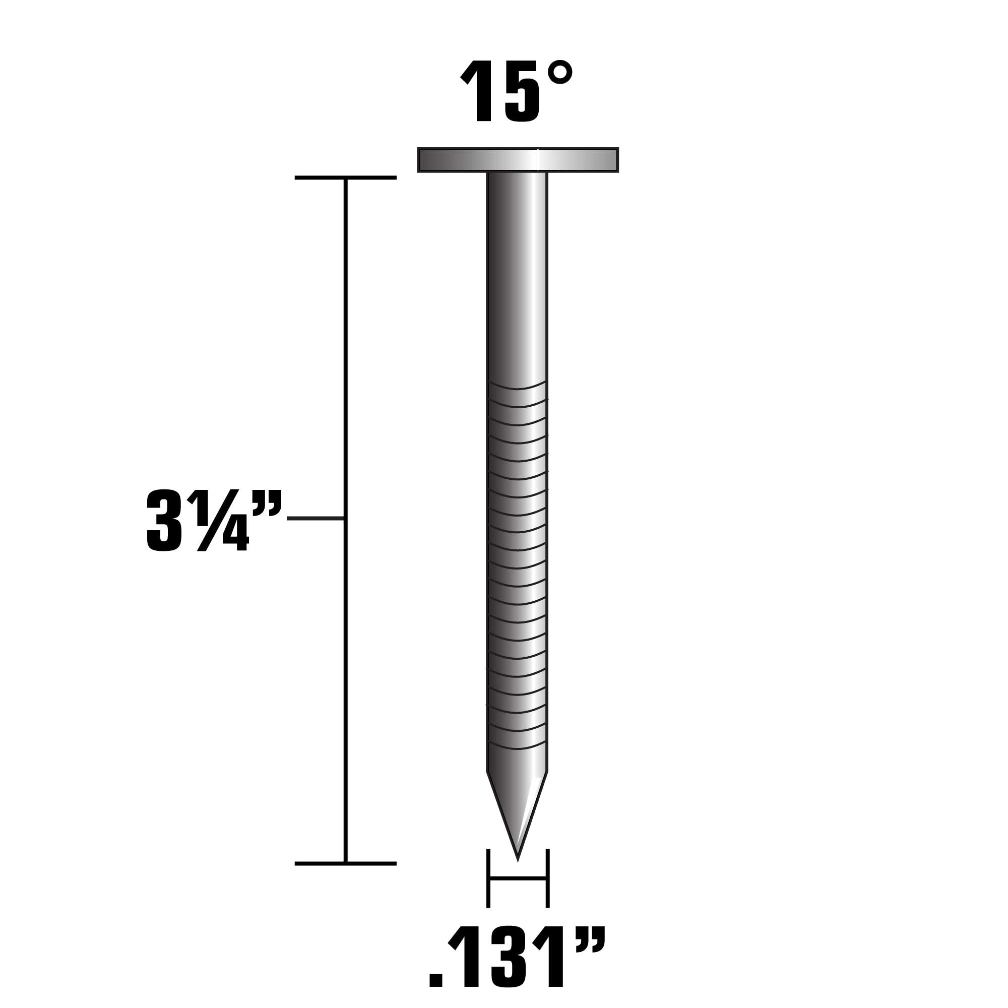Metabo HPT 3-1/4-in x 0.131-in 15 Degree Hot-Dipped Galvanized Smooth Shank Collated Framing Nails (2400-Per Box) 12714HHPT simolary.com 10 Metabo HPT 3-1/4-in x 0.131-in 15 Degree Hot-Dipped Galvanized Smooth Shank Collated Framing Nails (2400-Per Box) 12714HHPT Simolary simolary.com 10