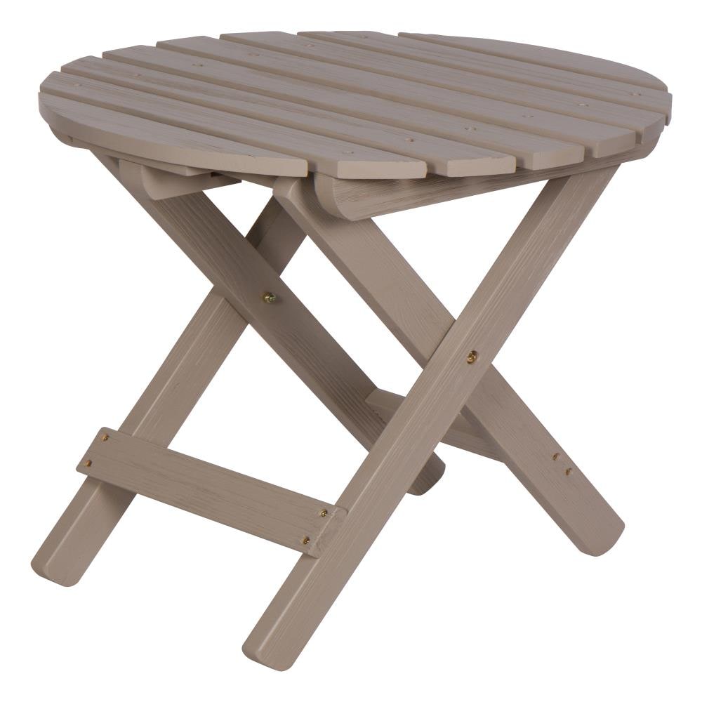Shine Company 4118GS Round Outdoor End Table 19-in W x 19-in L