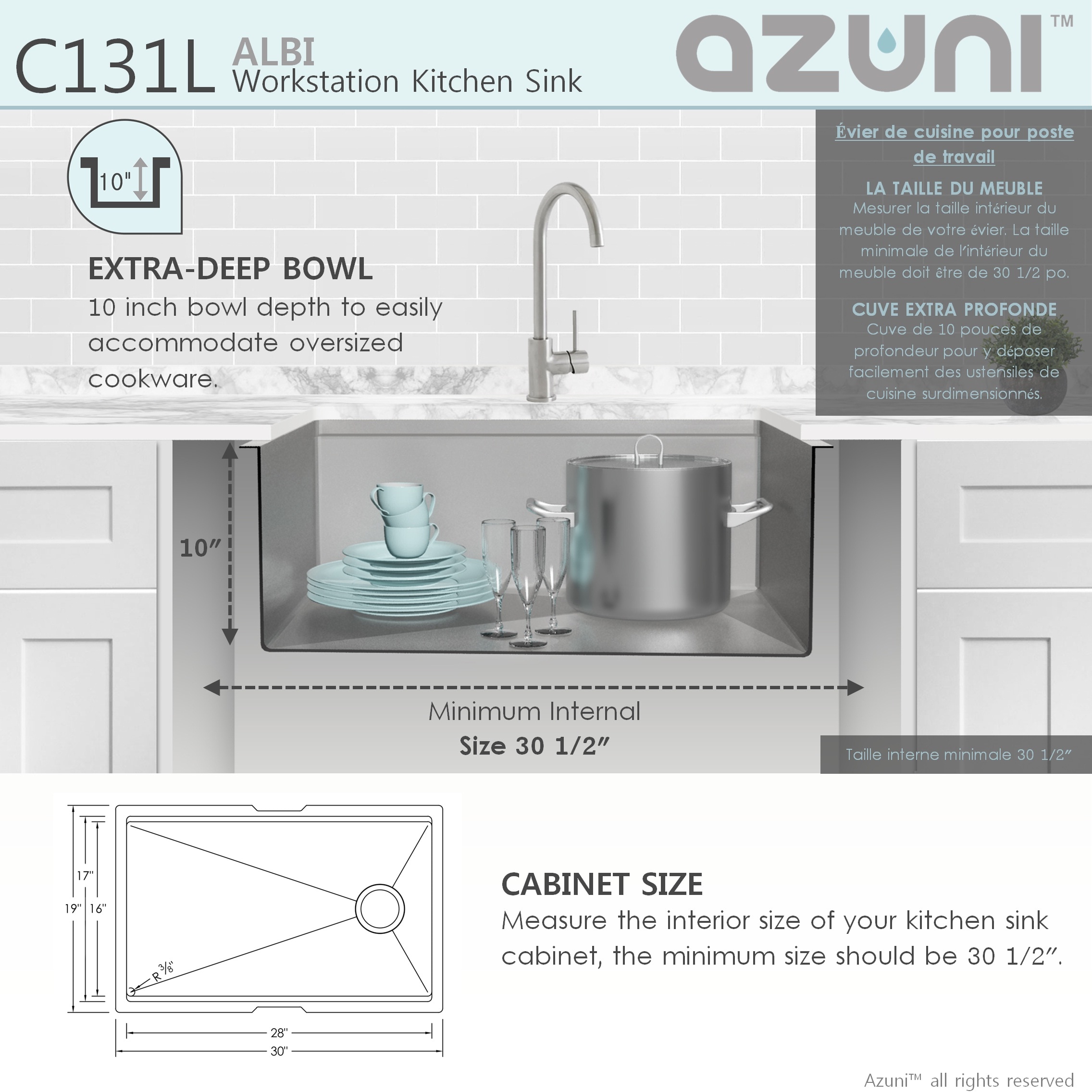 Azuni C131L1 Kitchen-Sinks - View #8