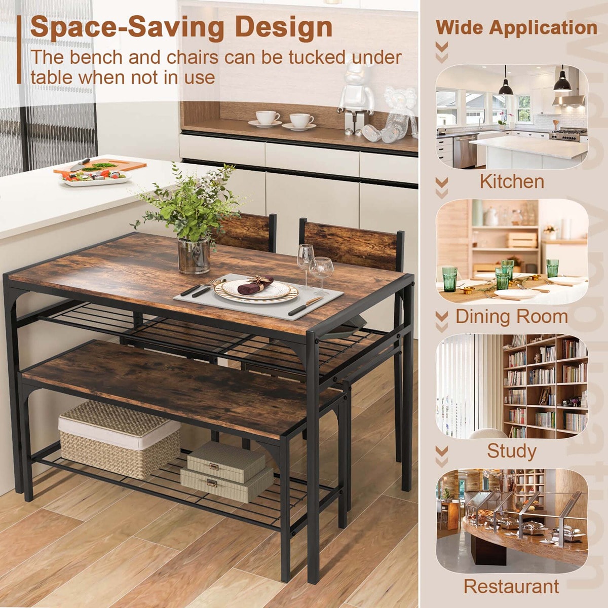 Costway HCST00655 Dining-Sets - View #7
